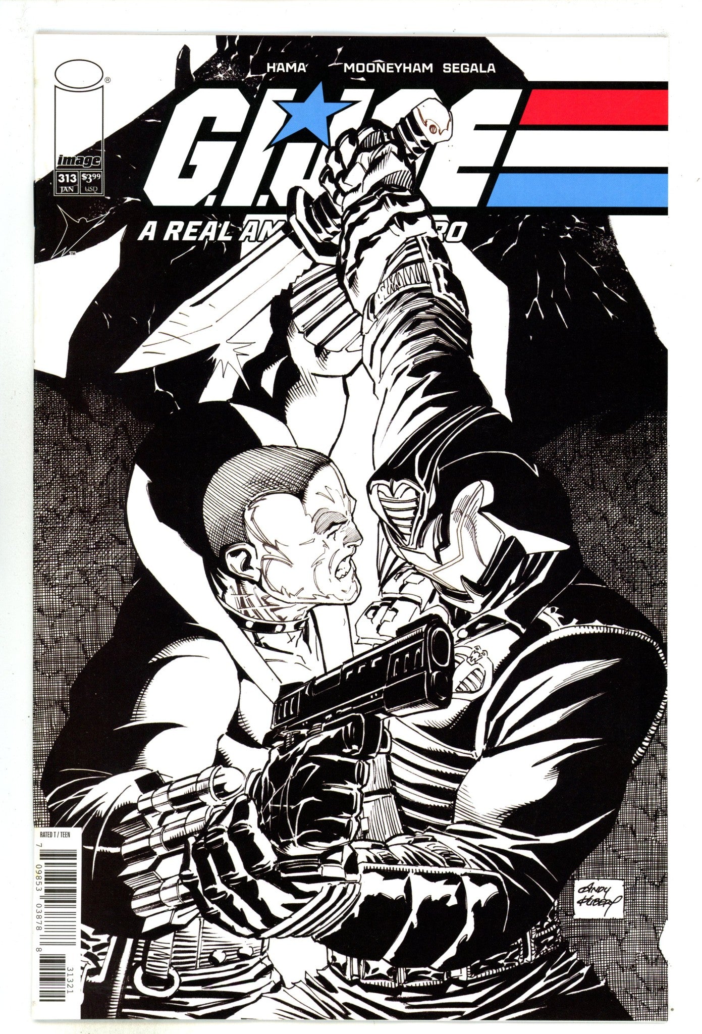G.I. Joe A Real American Hero  313 Kubert  B&W Variant   (2025)