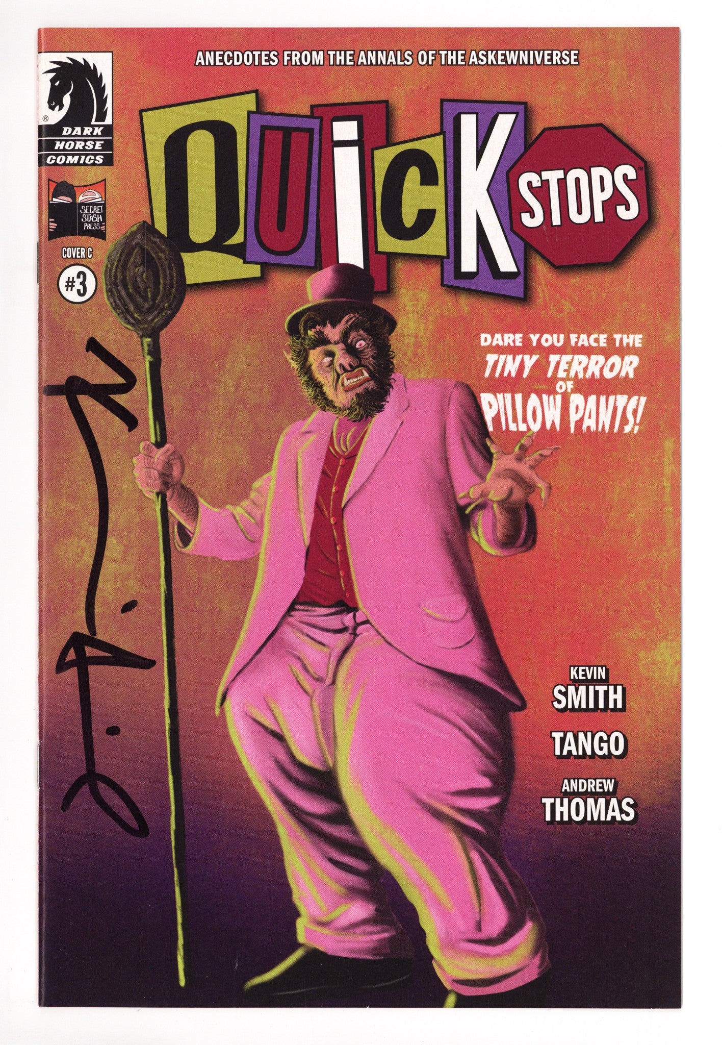 Quick Stops 3 High Grade (2022) Flanagan Exclusive Variant Signed x1 Cover Kevin Smith 