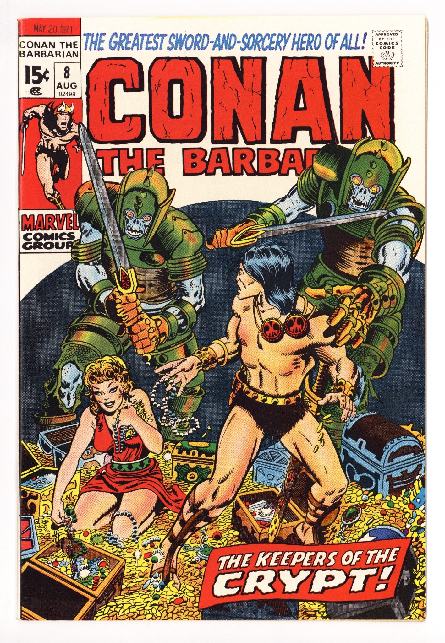 Conan the Barbarian Vol 1 8 NM- (9.2) (1971) 
