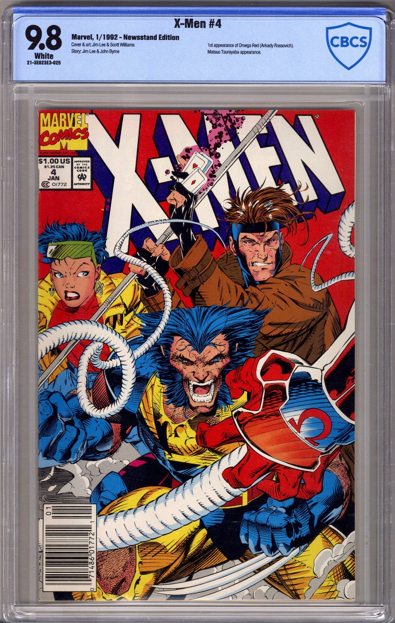 X-Men Vol 1 4 CBCS 9.8 (NM/M) (1992) Newsstand