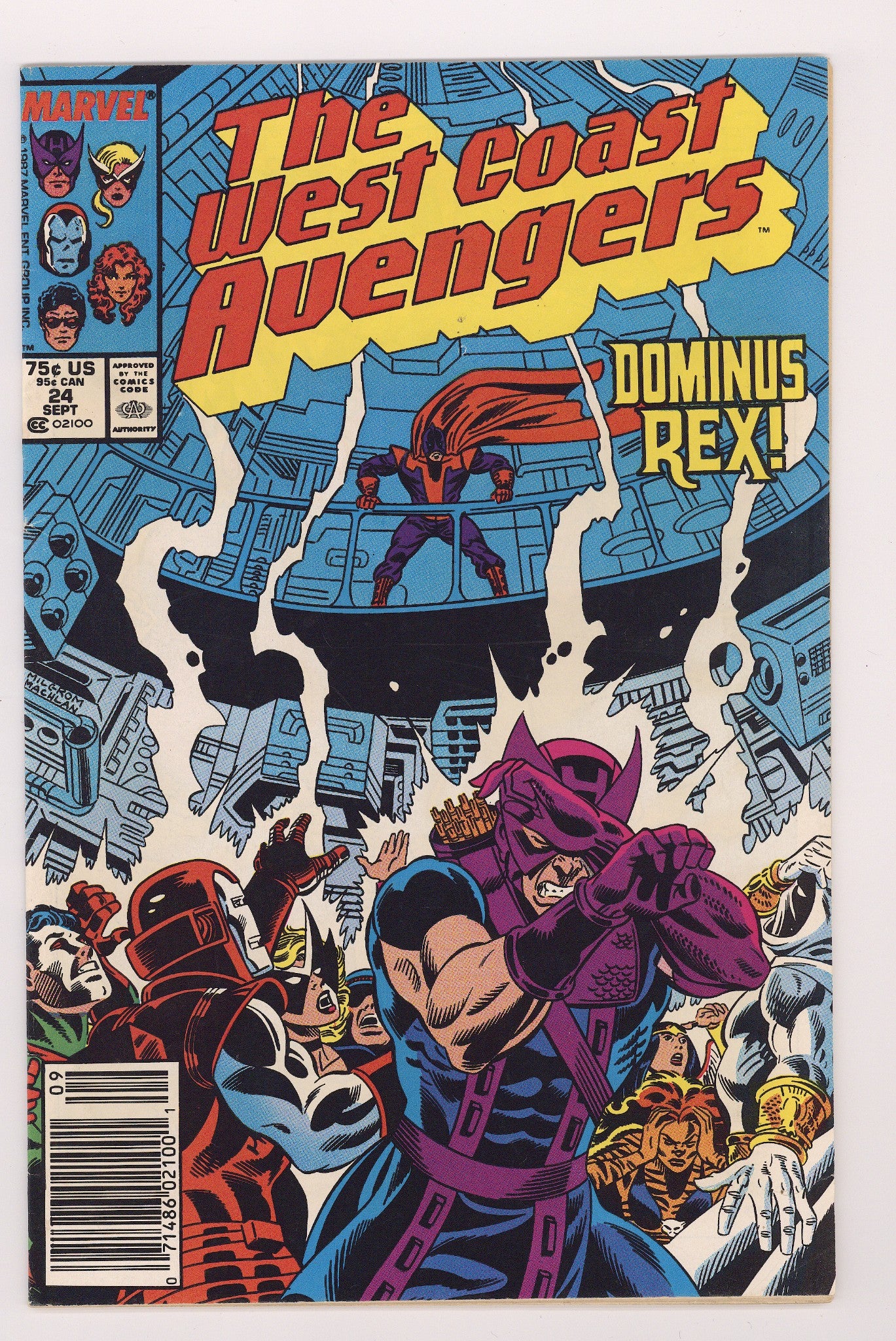 West Coast Avengers Vol 2 24 Mid Grade (1987) Newsstand 