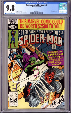The Spectacular Spider-Man Vol 1 46 CGC 9.8 (NM/M) (1980)