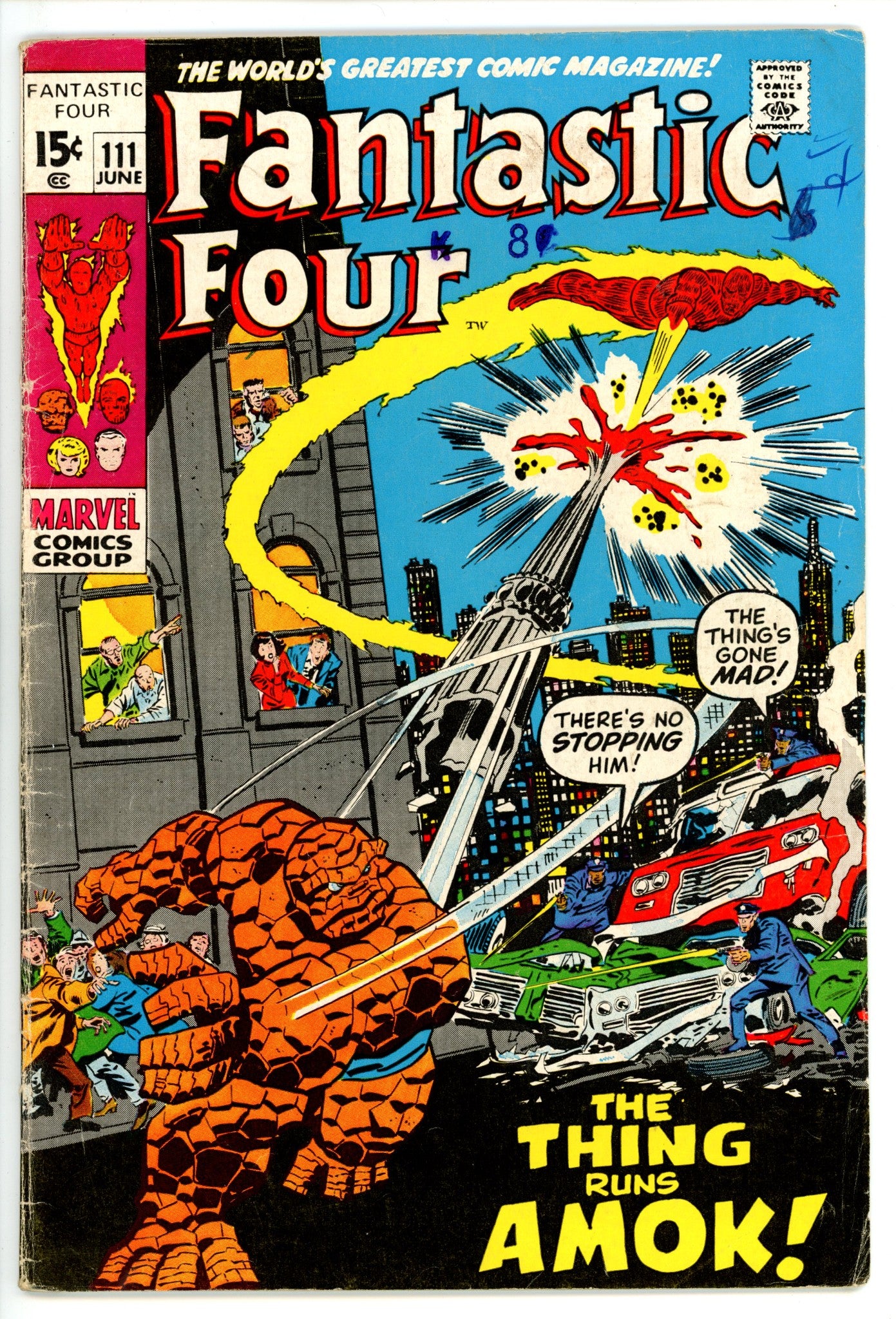Fantastic Four Vol 1 111  VG (4.0)   (1971)        