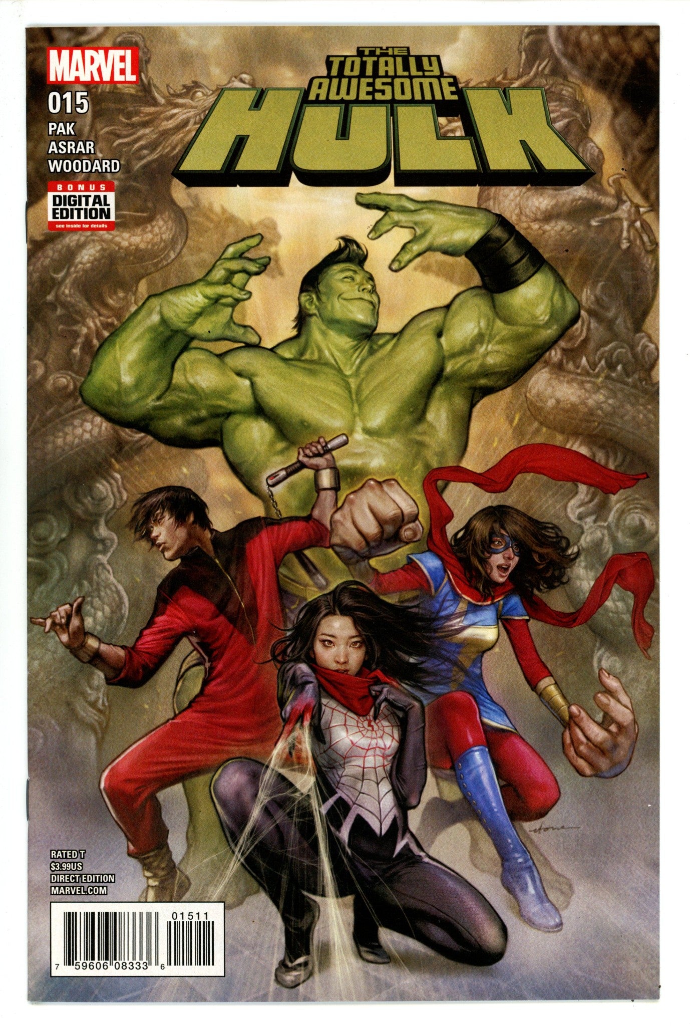 Totally Awesome Hulk 15 NM- (9.2) (2017) 