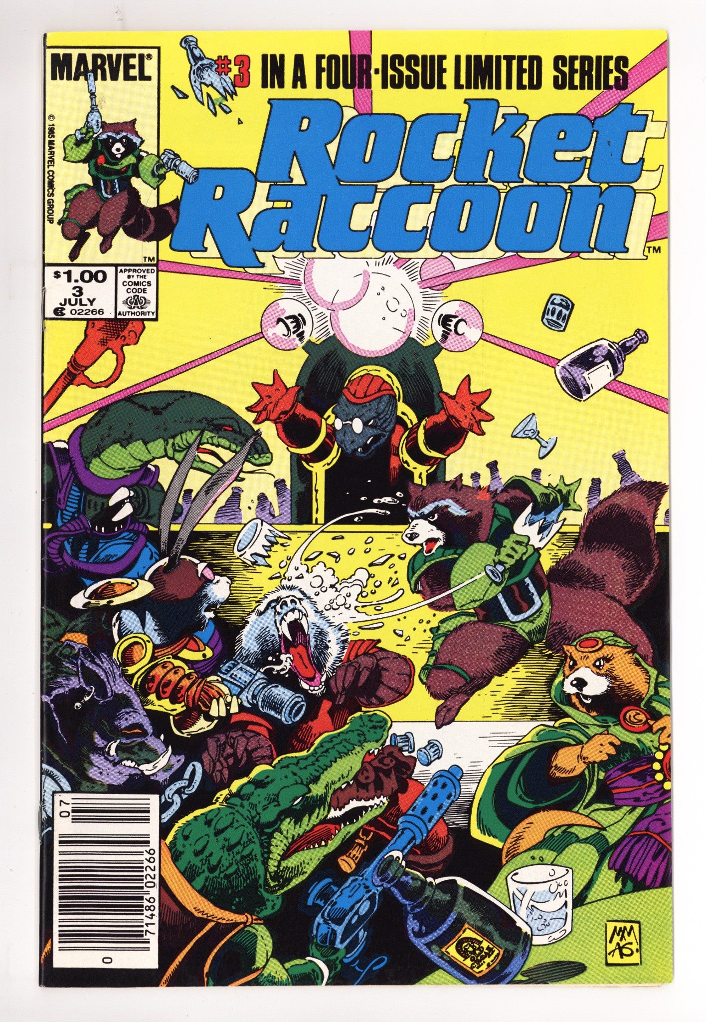Rocket Raccoon Vol 1 3  FN/VF (7.0)   (1985)     Canadian Price Variant  