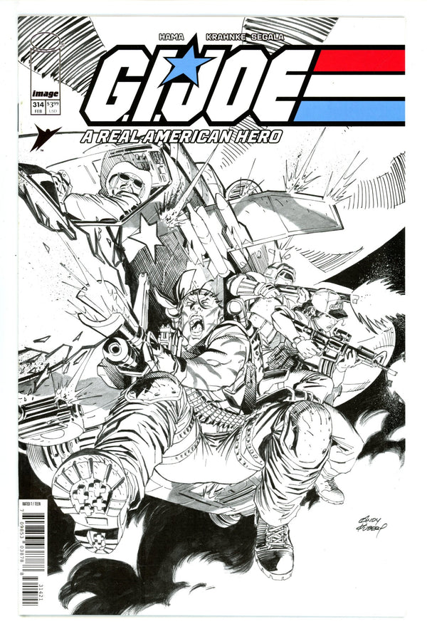 G.I. Joe A Real American Hero 314 Kubert B&W Variant (2025)