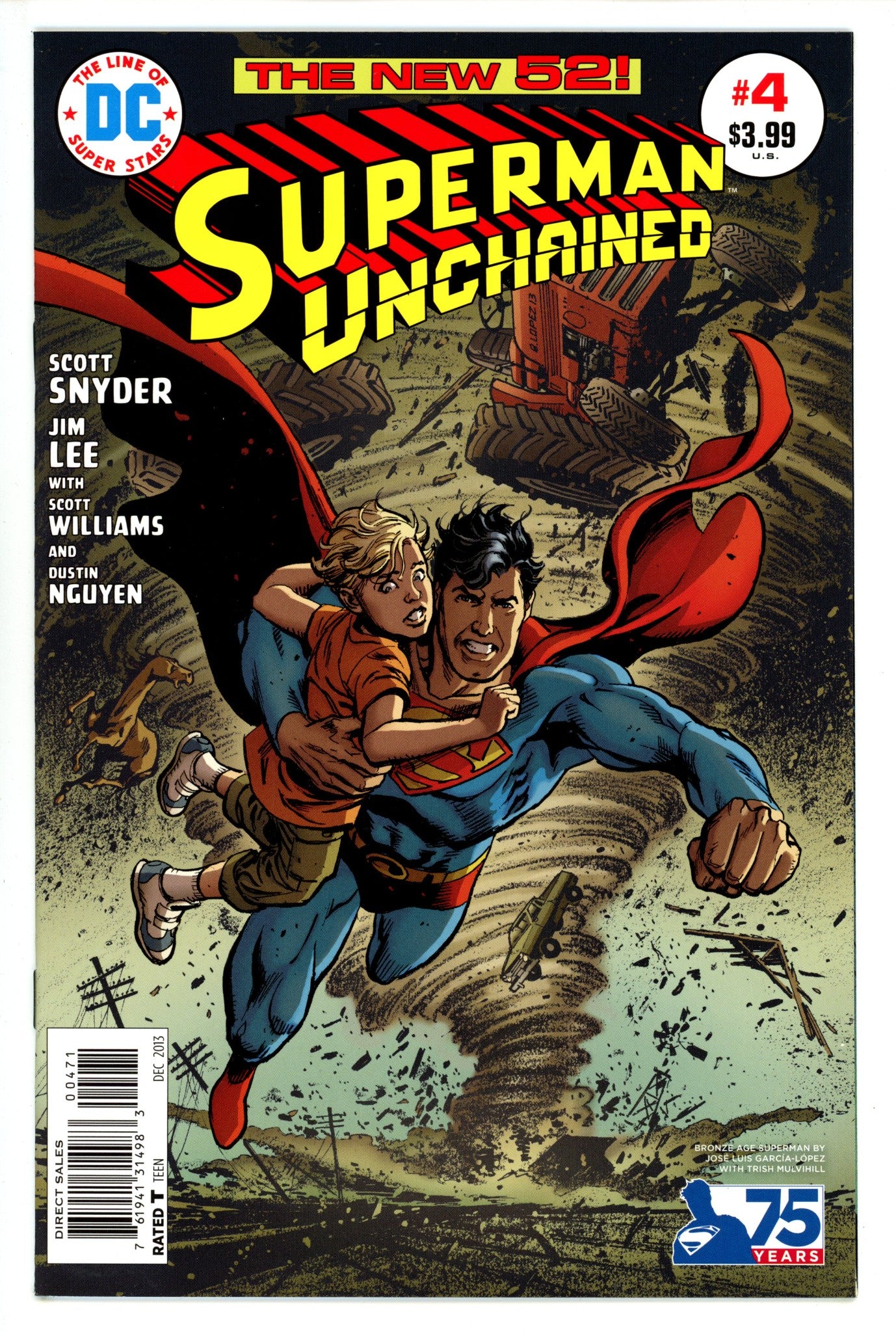 Superman Unchained 4 High Grade (2013) Garcia-Lopez Incentive Variant 