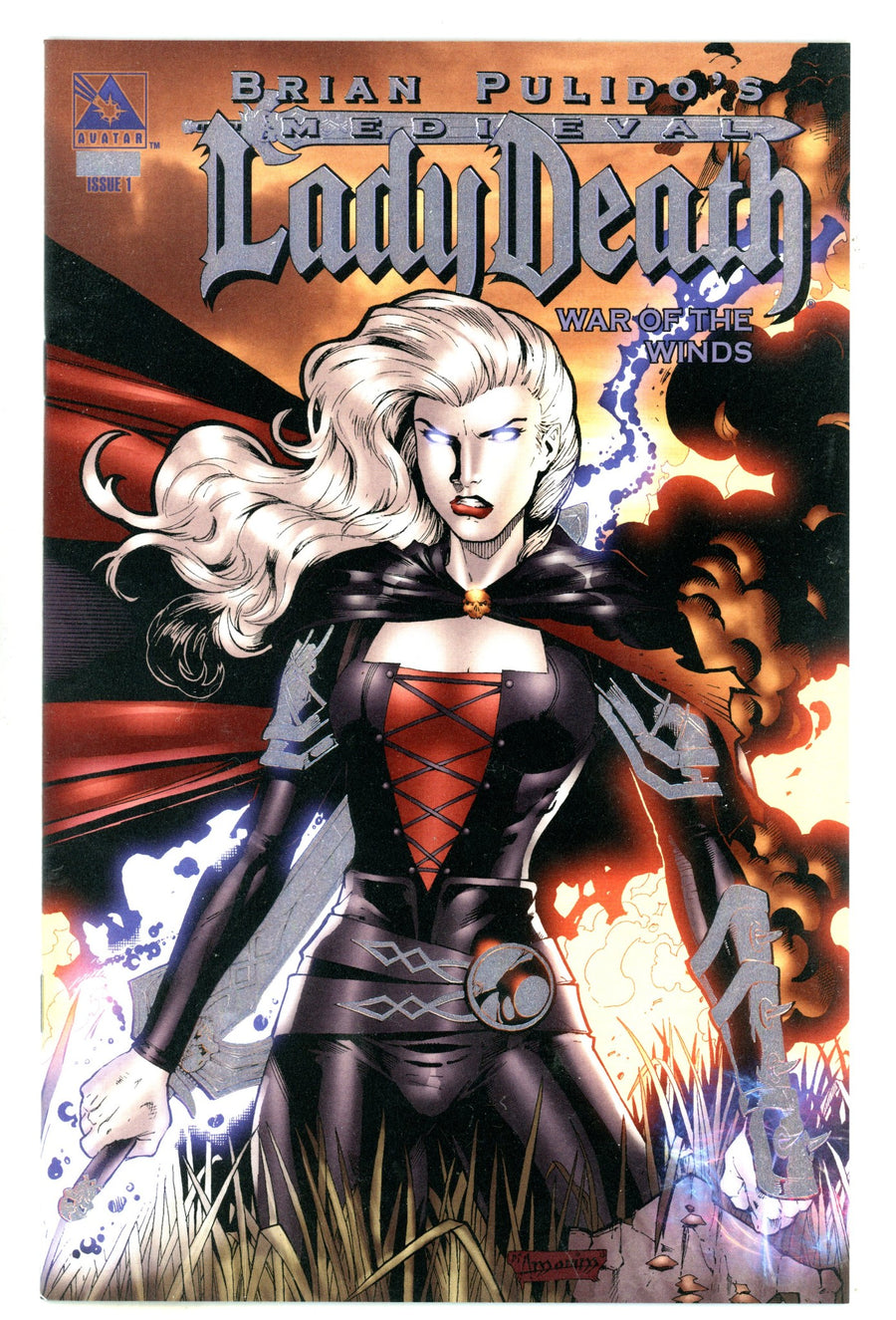 Brian Pulido's Medieval Lady Death: War of the Winds 1 High Grade (2006) Amorim Foil Variant 