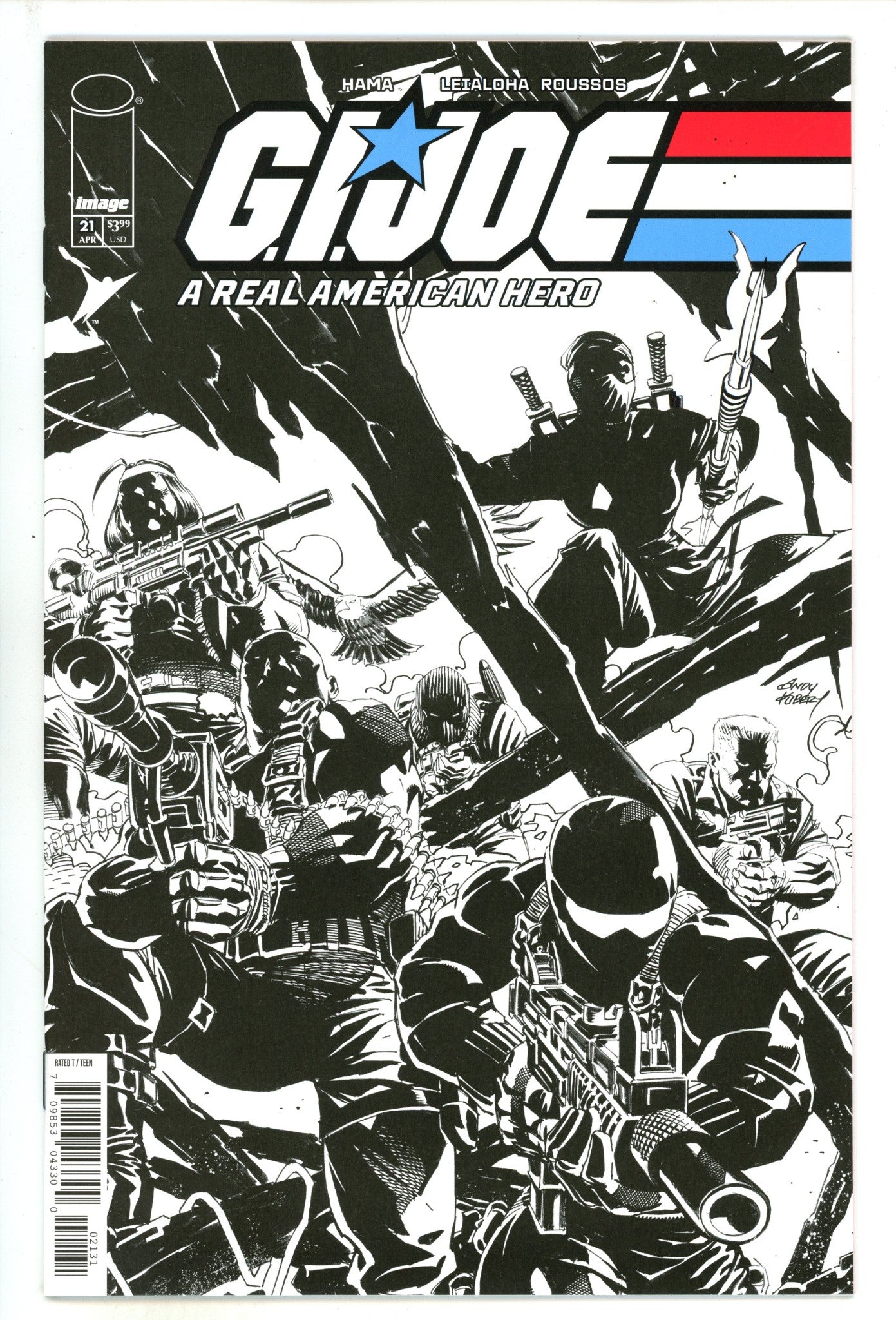 G.I. Joe A Real American Hero Silent Missions Edition 21 Kubert B&W Incentive Variant NM (2025)