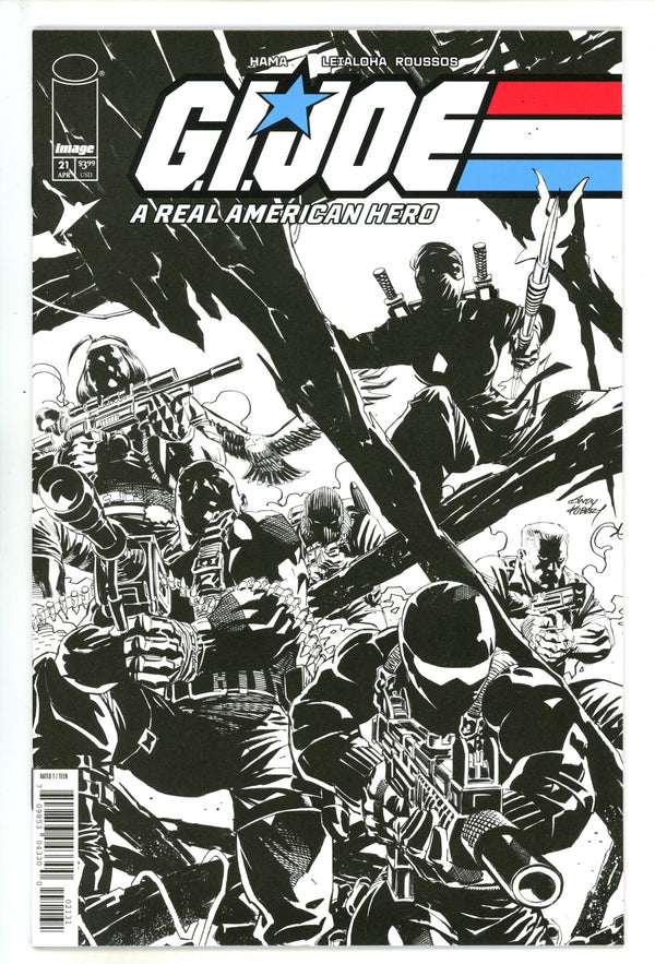 G.I. Joe A Real American Hero Silent Missions Edition 21 Kubert B&W Incentive Variant NM (2025)