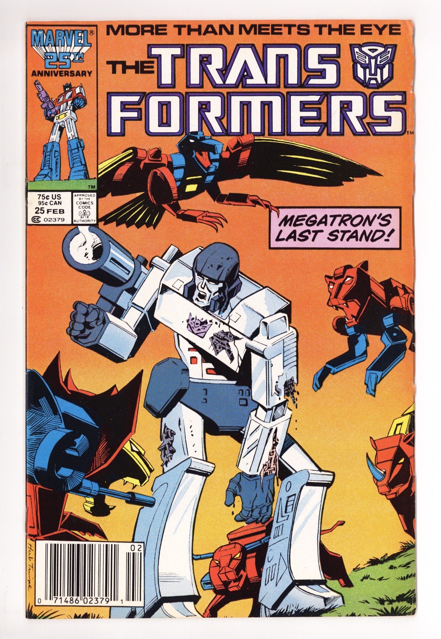 The Transformers 25 Low Grade (1987) Newsstand 