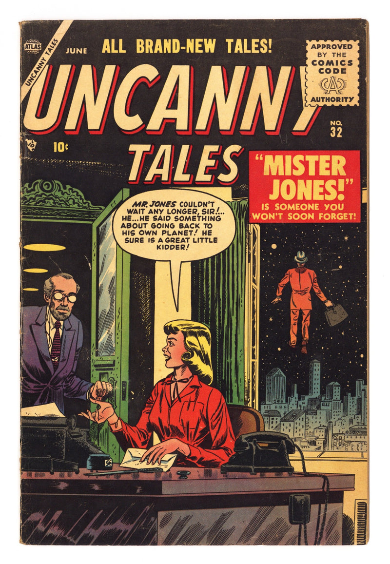 Uncanny Tales Vol 1 32 VG/FN (5.0) Manufactured W/O Bottom Staple (1955) 