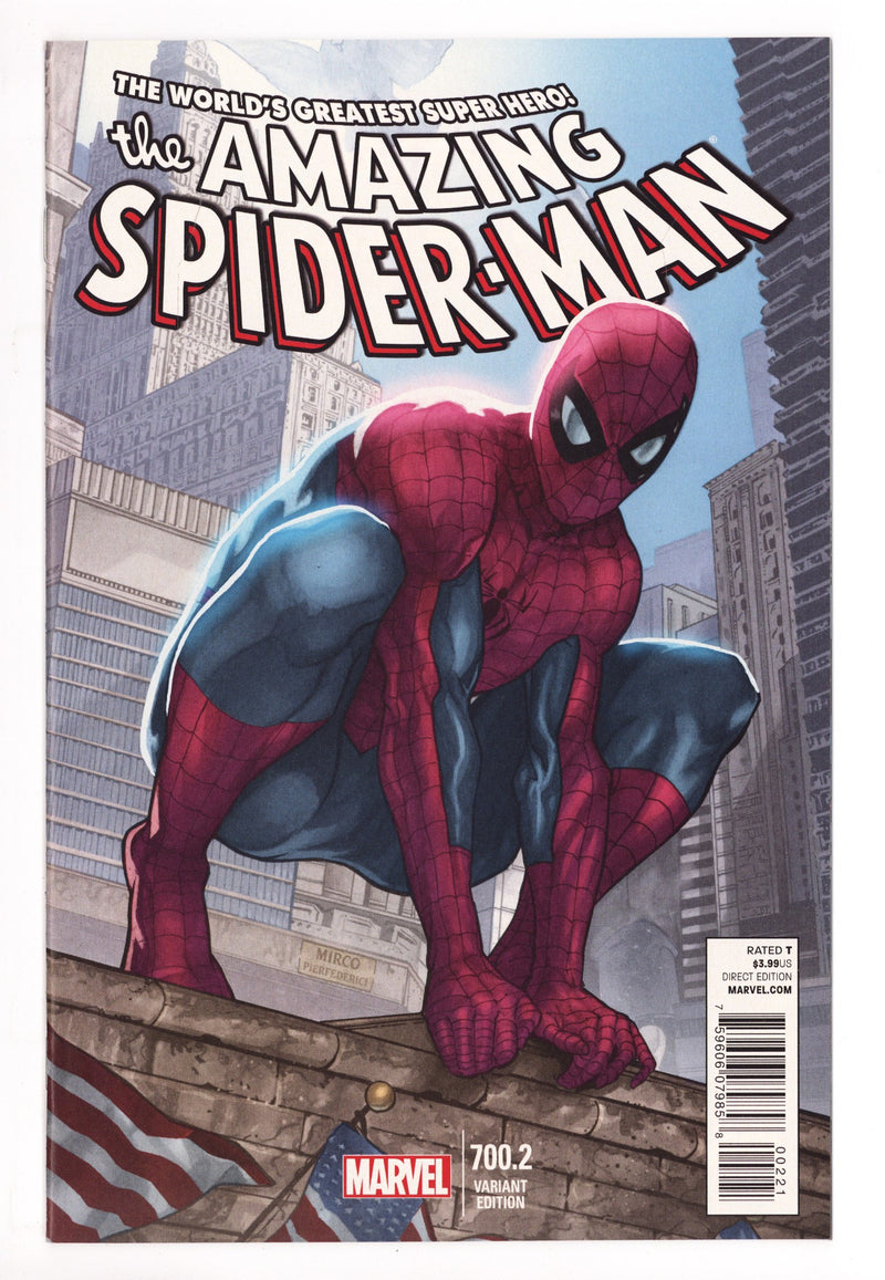 The Amazing Spider-Man Vol 2 700.2 High Grade (2014) Pierfederici Variant 