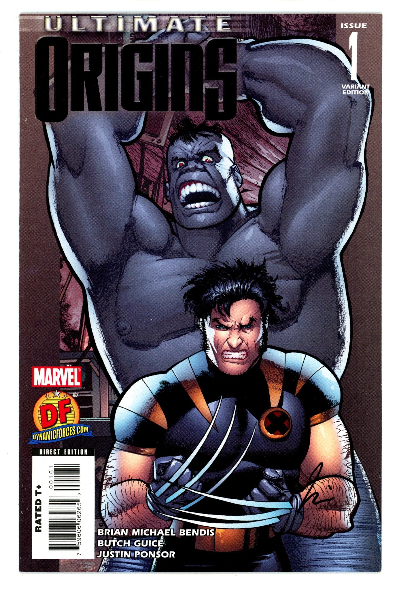 Ultimate Origins 1 FN/VF (7.0) (2008) Dynamic Forces Exclusive Variant Signed x1 Cover Howard Chaykin 
