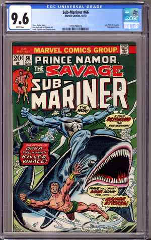 Sub-Mariner Vol 1 66 CGC 9.6 (NM+) (1973)