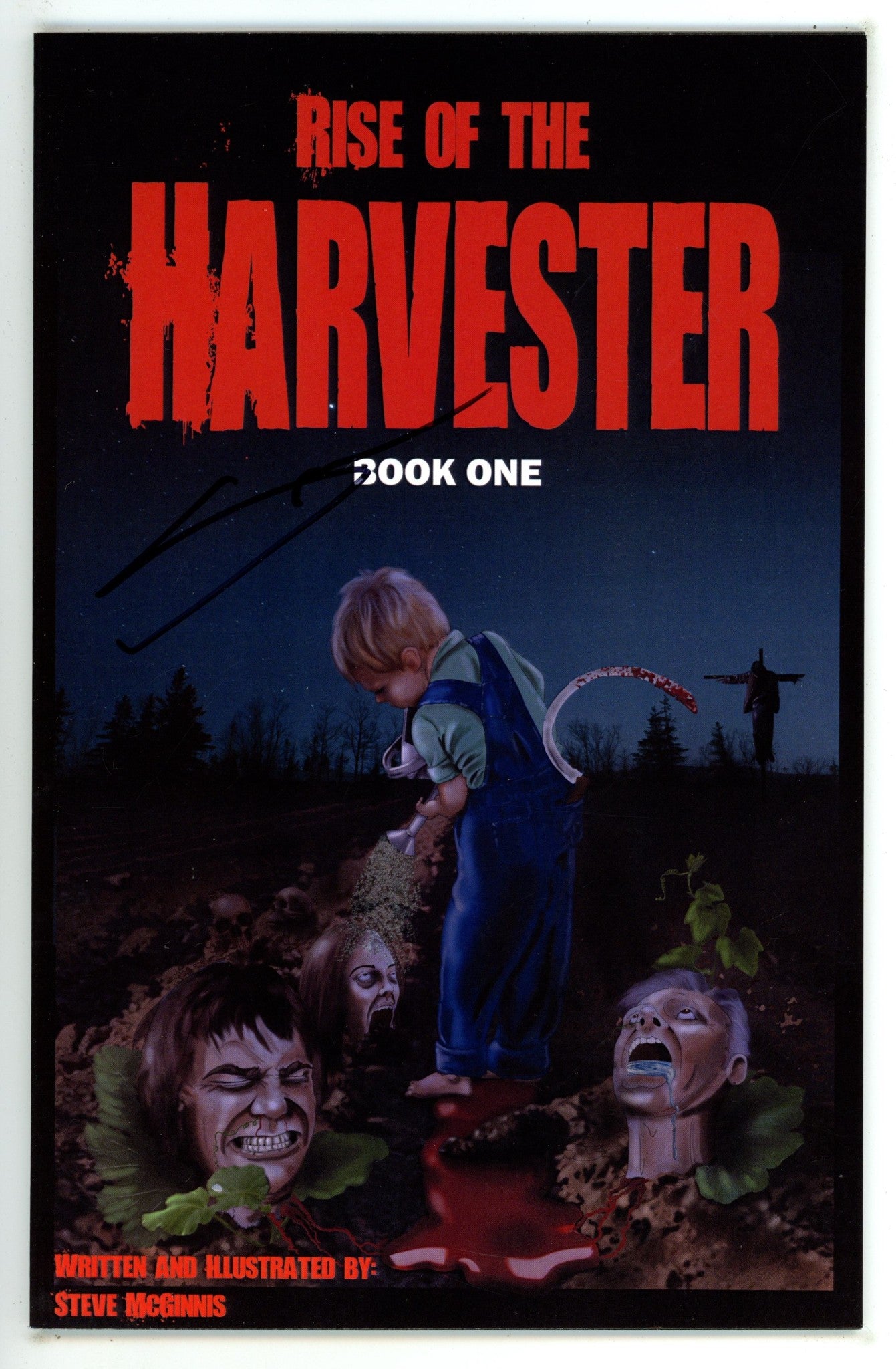 Rise of the Harvester 1 VF/NM (9.0) (2014) Signed x1 Cover Steve McGinnis 