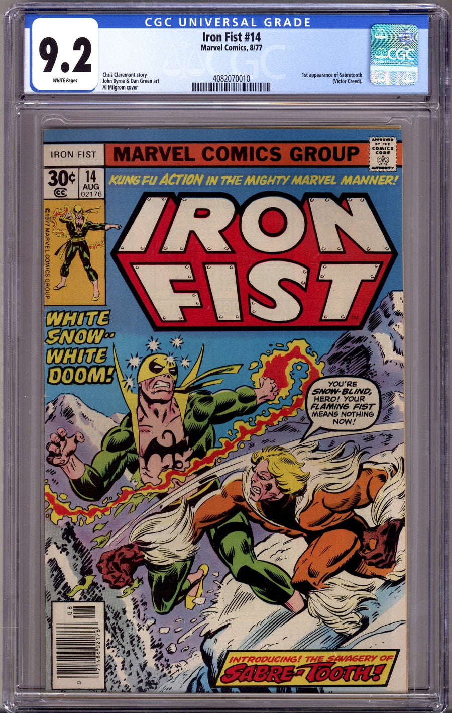 Iron Fist Vol 1 14 CGC 9.2 (NM-)   (1977)        