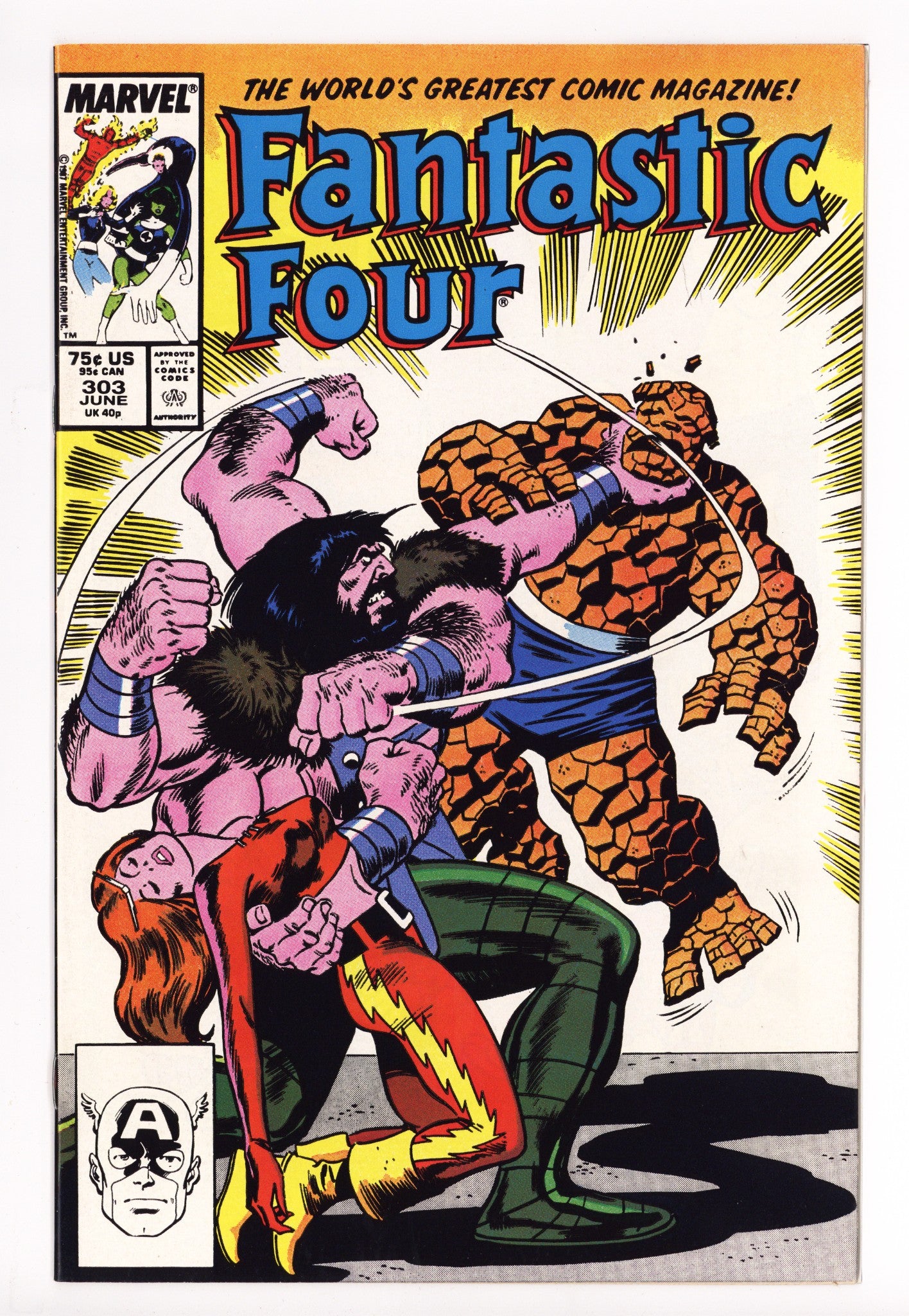 Fantastic Four Vol 1 303 High Grade (1987) 