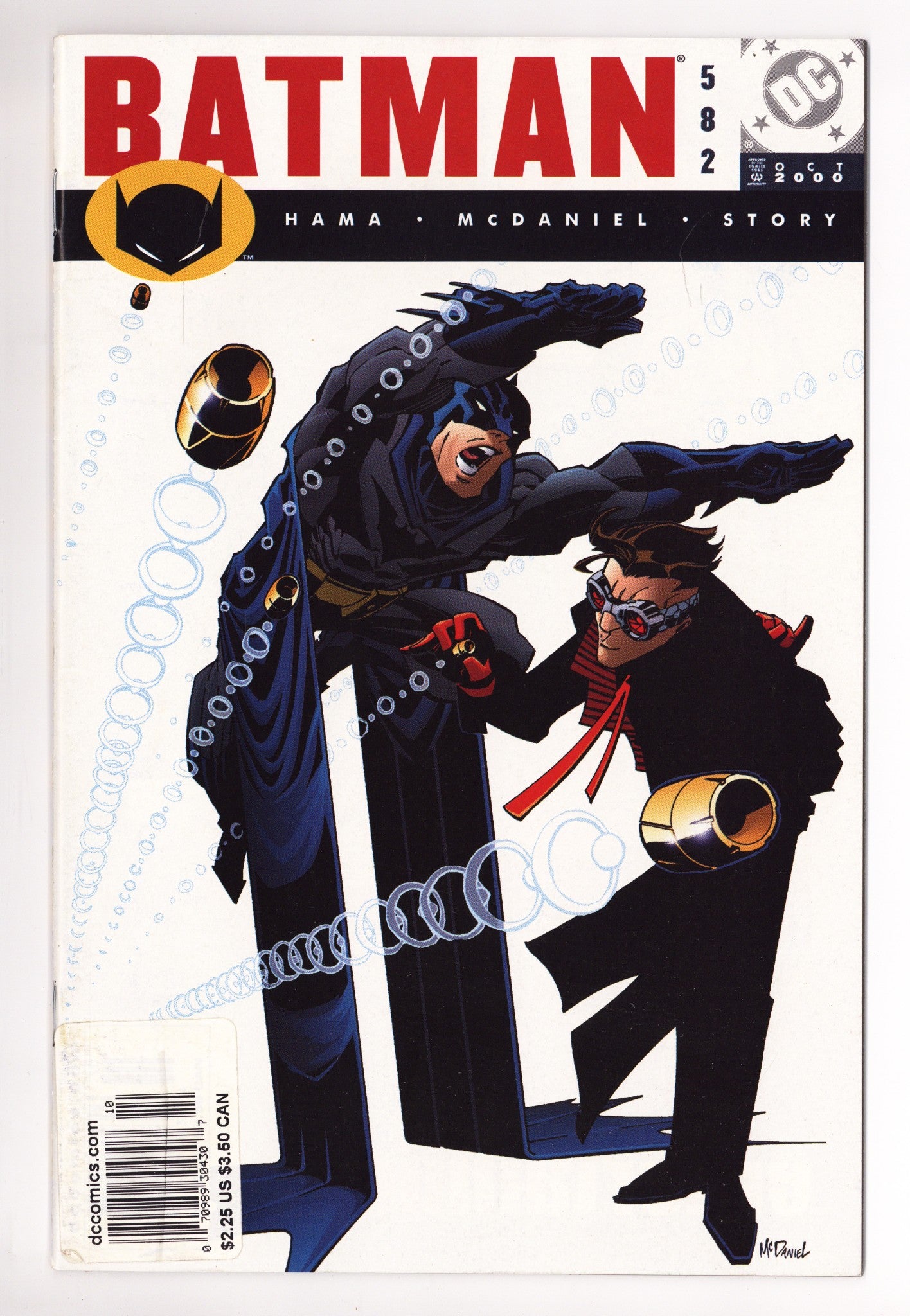 Batman Vol 1 582 Low Grade Sticker on Cover (2000) Newsstand 