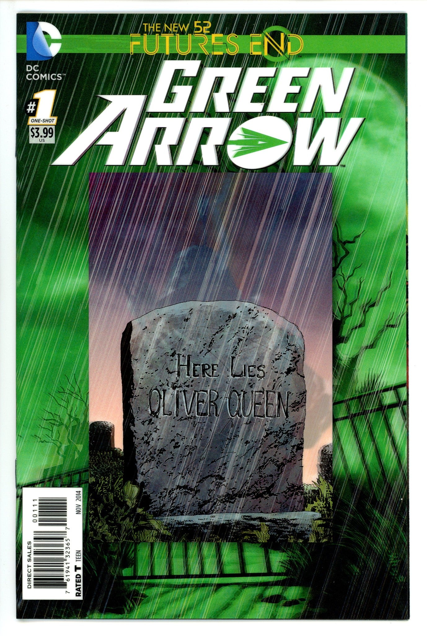 Green Arrow: Futures End 1 3-D Motion Cover (2014)