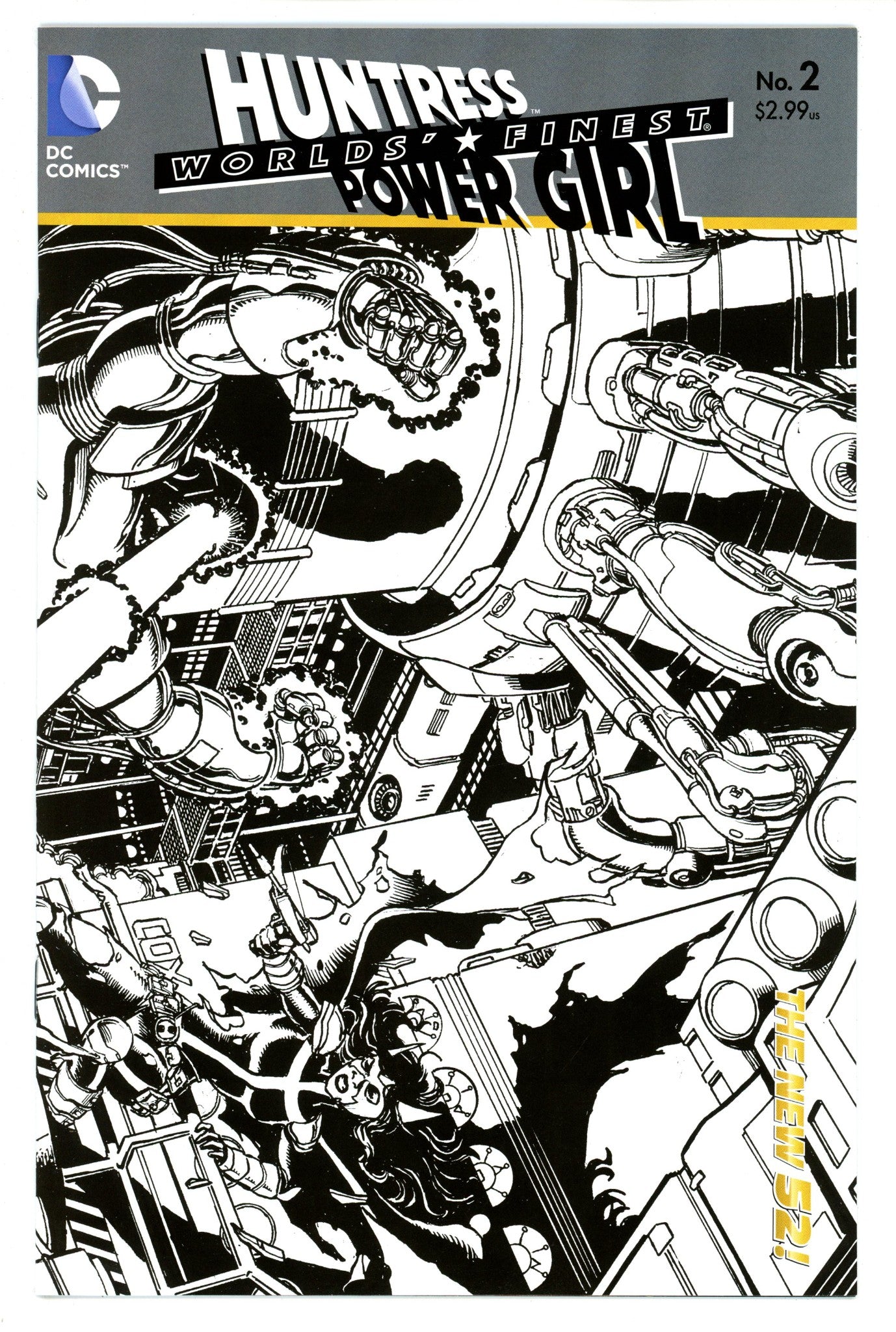Worlds' Finest 2 VF/NM (9.0) (2012) PÃ©rez B&W Variant 