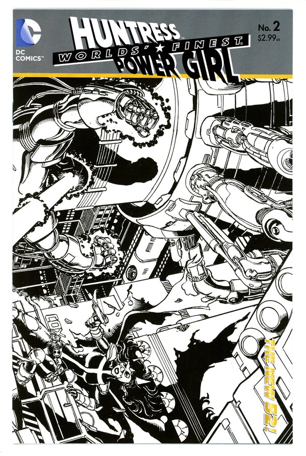 Worlds' Finest 2 VF/NM (9.0) (2012) P√É¬©rez B&W Variant