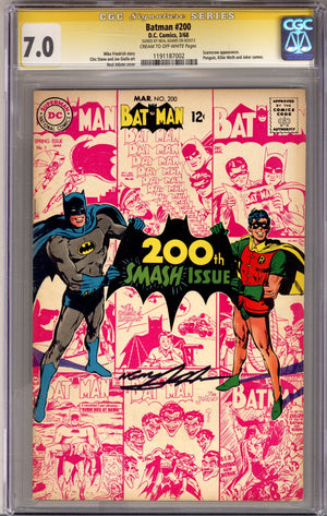 Batman Vol 1 200 CGC 7.0 (FN/VF) (1968) Signed x1 Cover Neal Adams