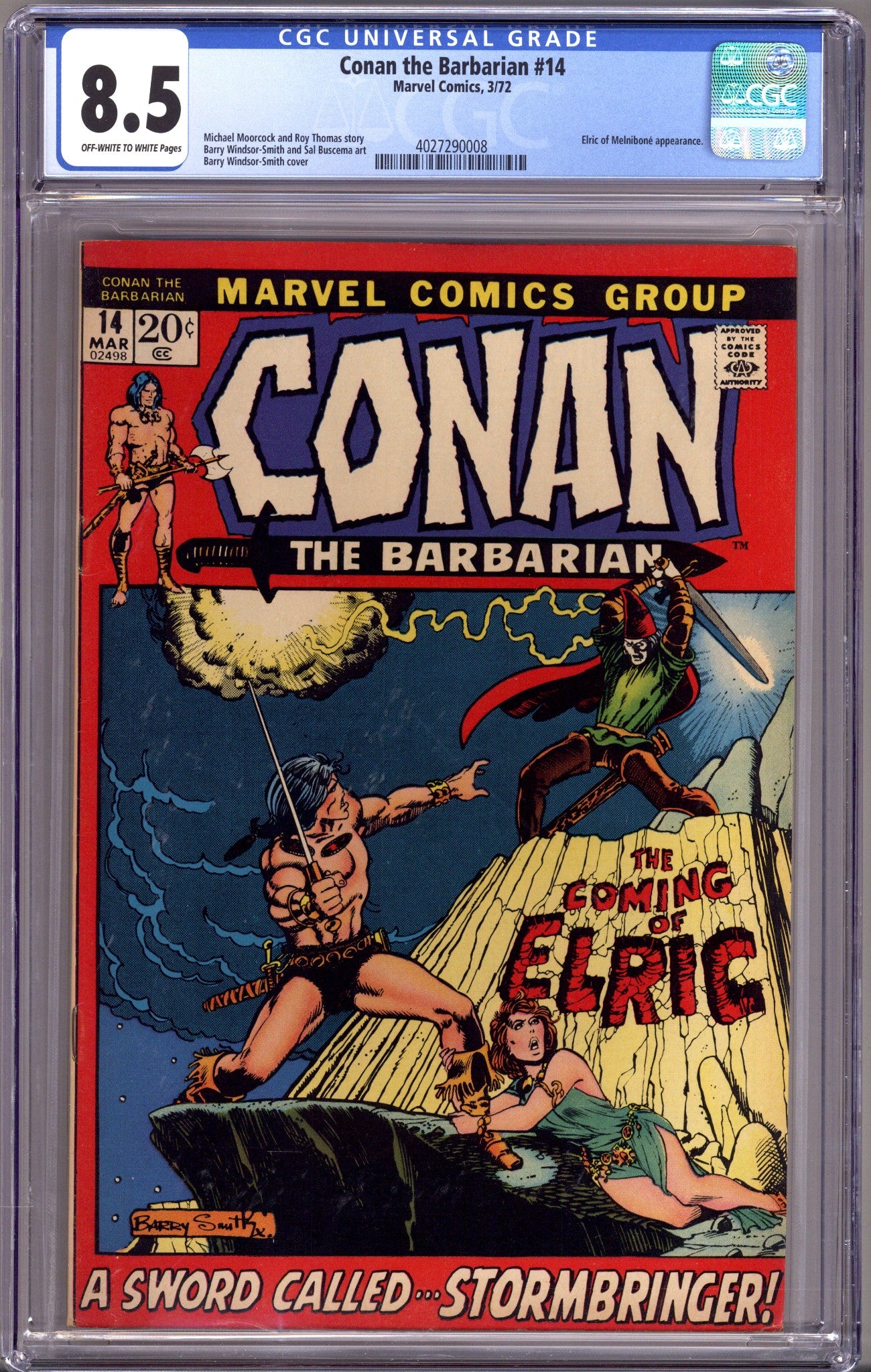 Conan the Barbarian Vol 1 14 CGC 8.5 (VF+) (1972) 