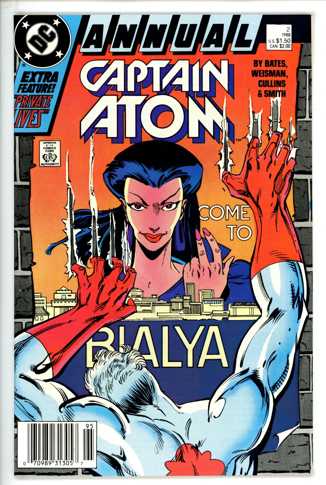 Captain Atom Annual Vol 3 2 Newsstand (1988)