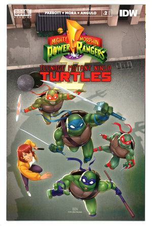Mighty Morphin Power Rangers / Teenage Mutant Ninja Turtles II 2 High Grade (2023) Bernardo Variant
