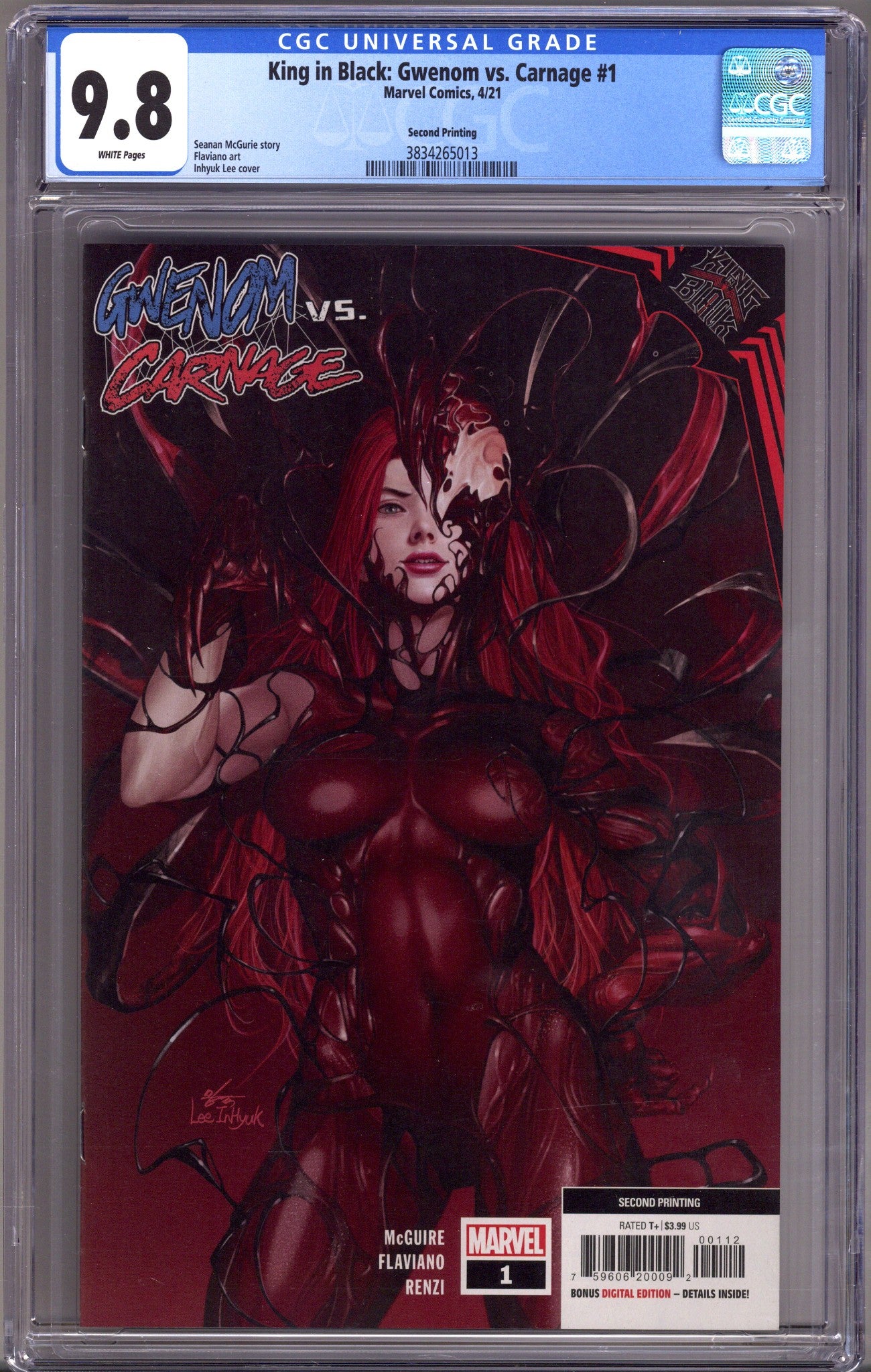King in Black: Gwenom vs. Carnage 1 CGC 9.8 (NM/M) (2021) 2nd Print 