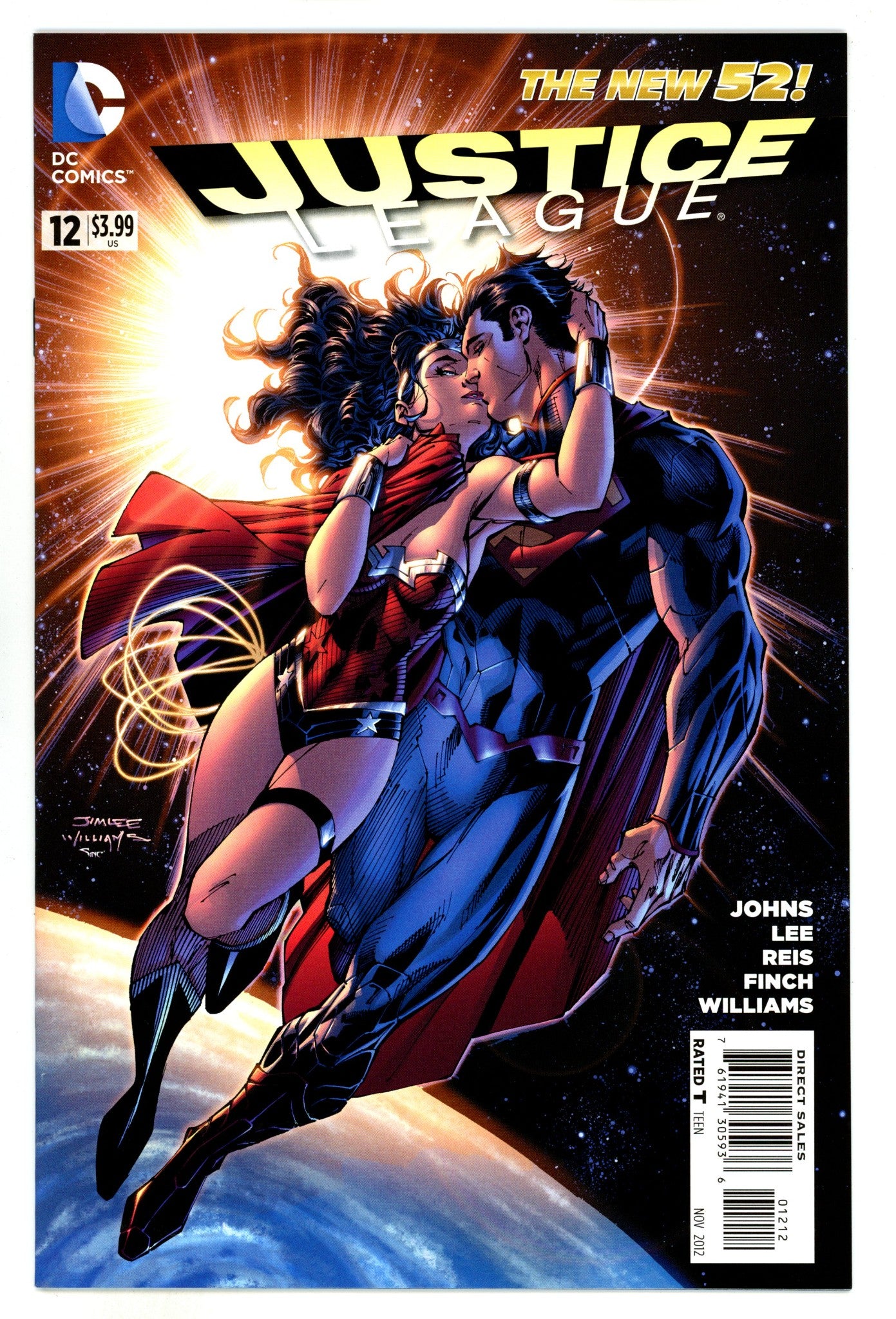 Justice League Vol 1 12 NM- (9.2) (2012) 2nd Print 