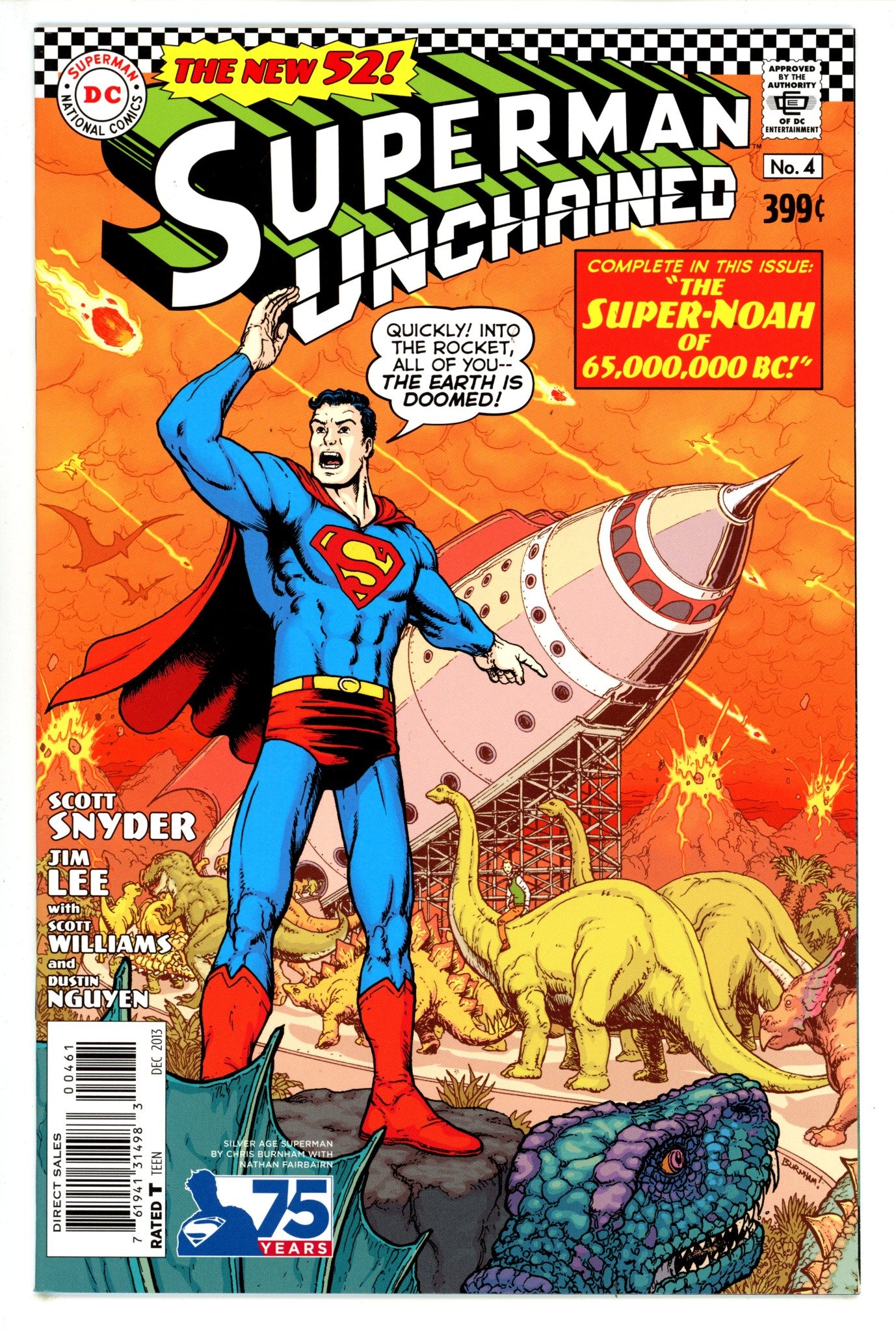 Superman Unchained 4 High Grade (2013) Burnham Incentive Variant 