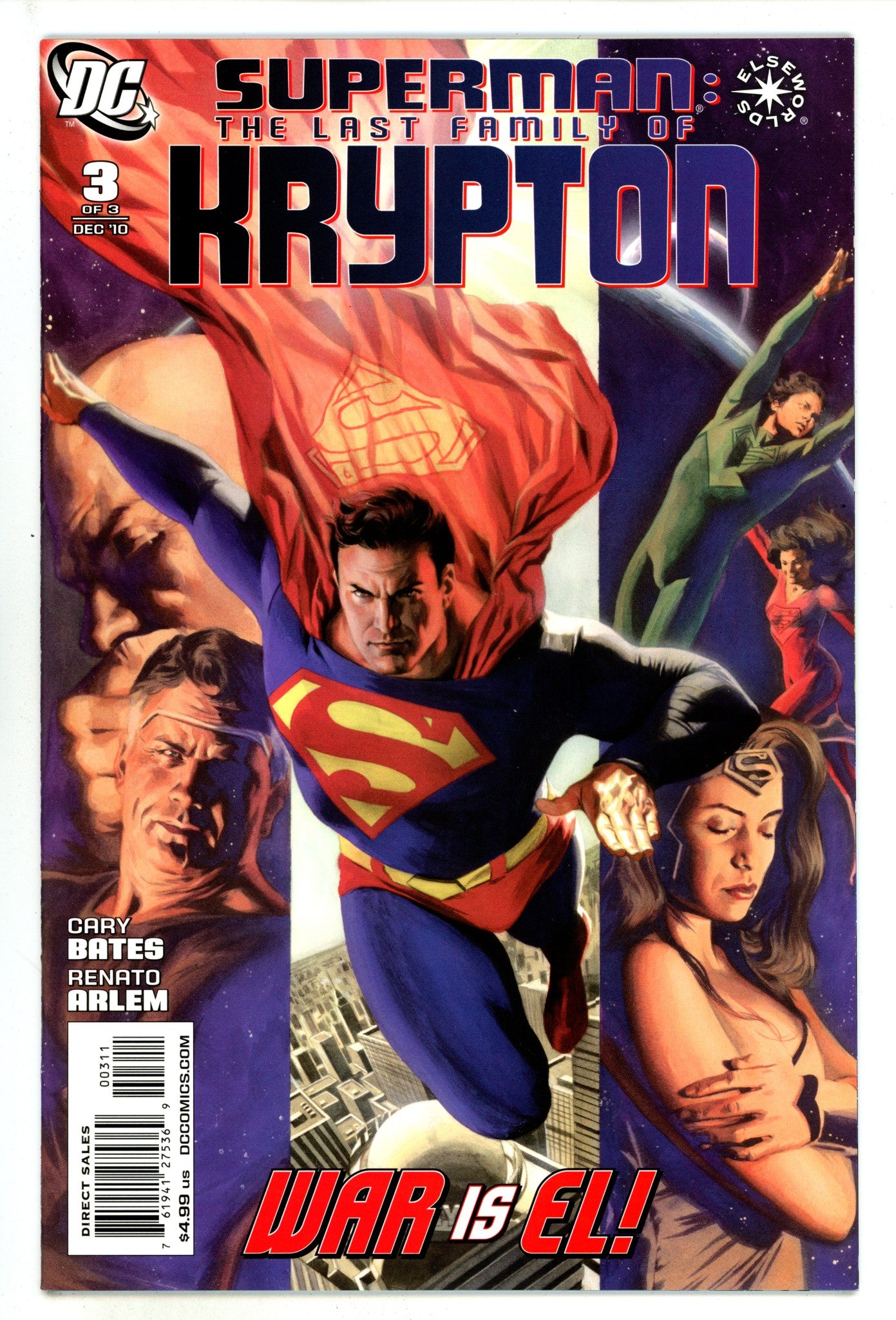 Superman: The Last Family of Krypton 3 High Grade (2010) 
