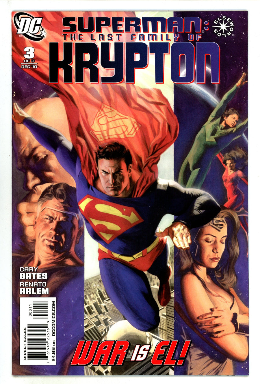 Superman: The Last Family of Krypton 3 High Grade (2010) 
