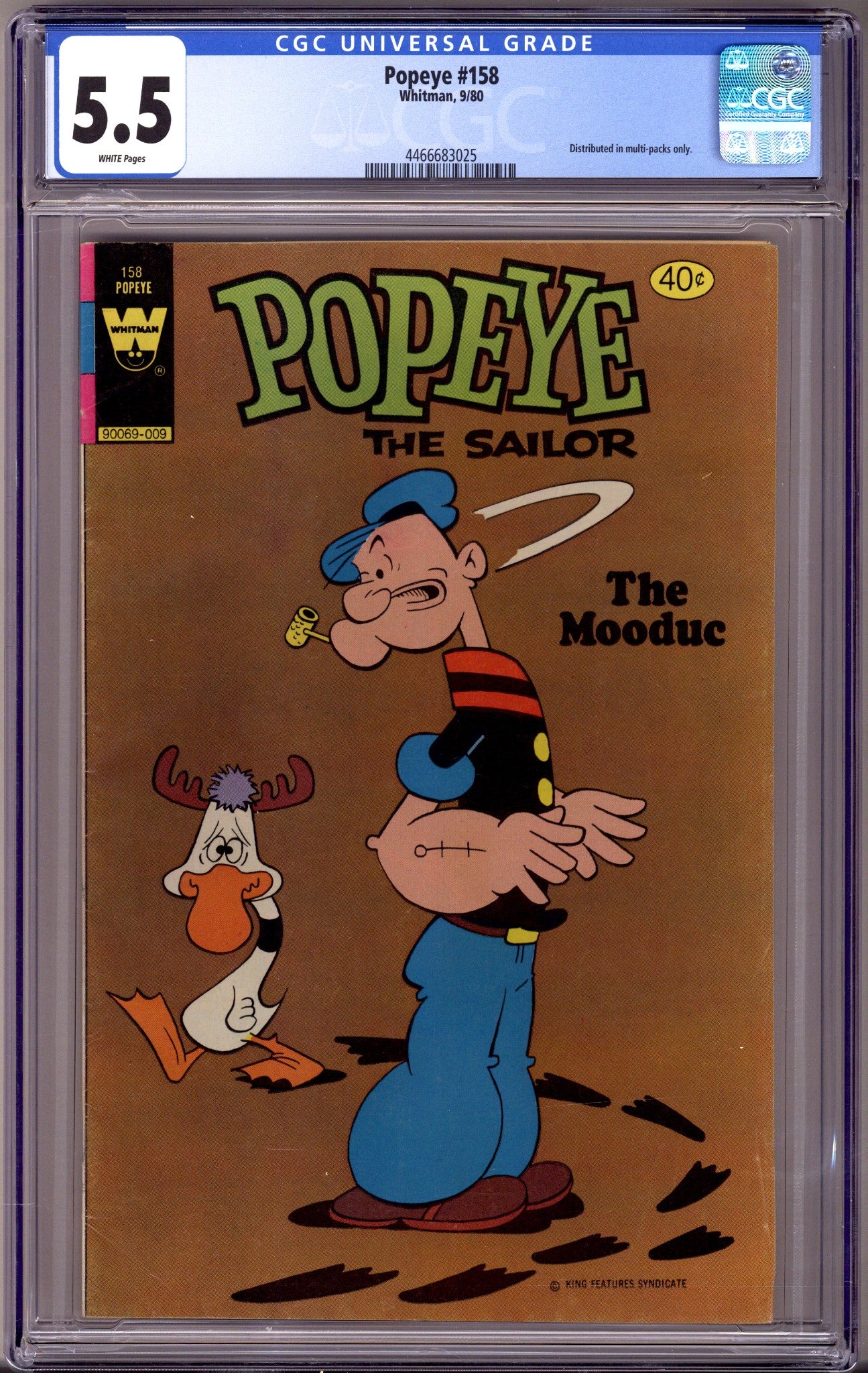 Popeye the Sailor 158 CGC 5.5 (FN-) (1980) 