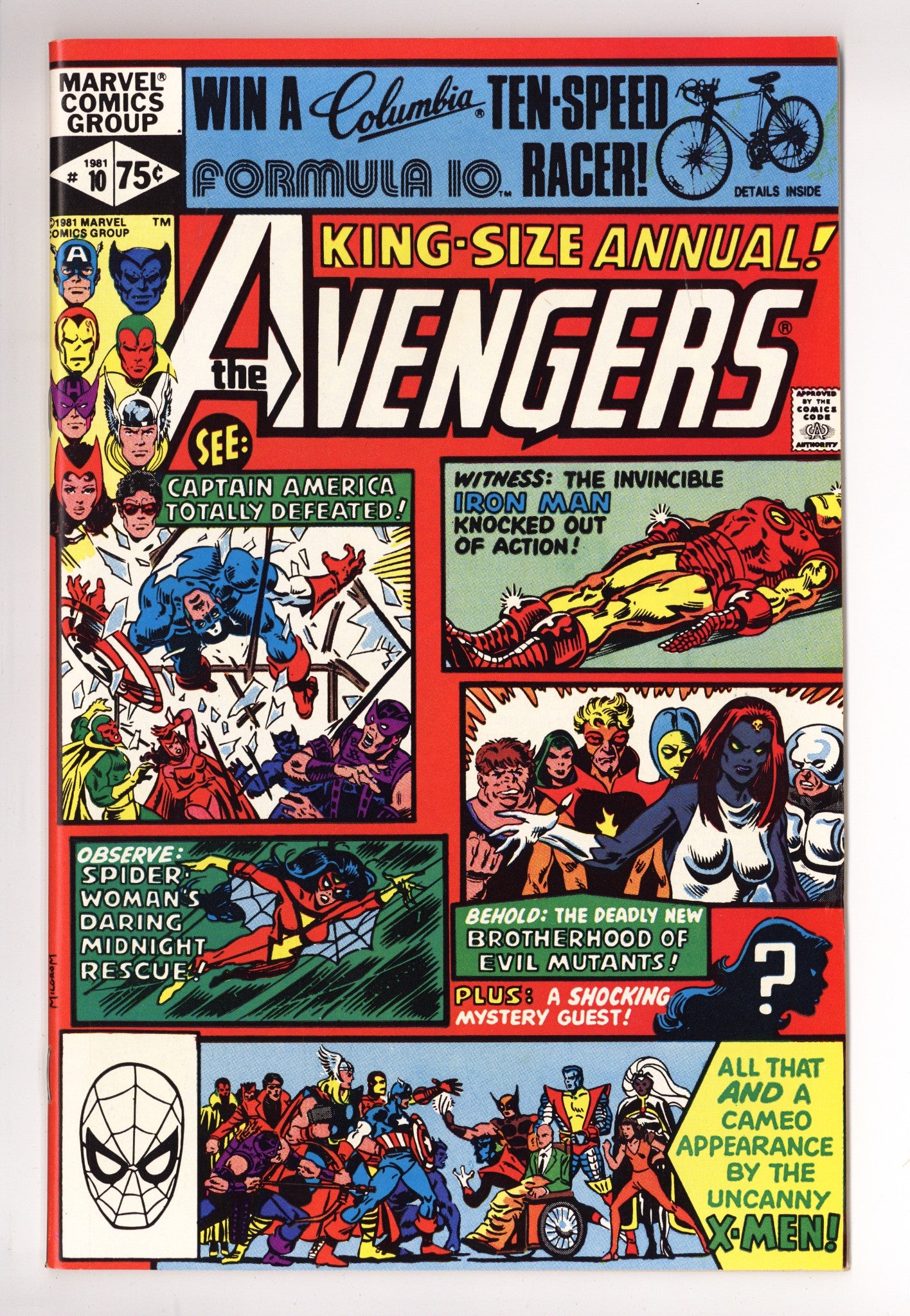 The Avengers Annual Vol 1 10 NM- (9.2) (1981) 
