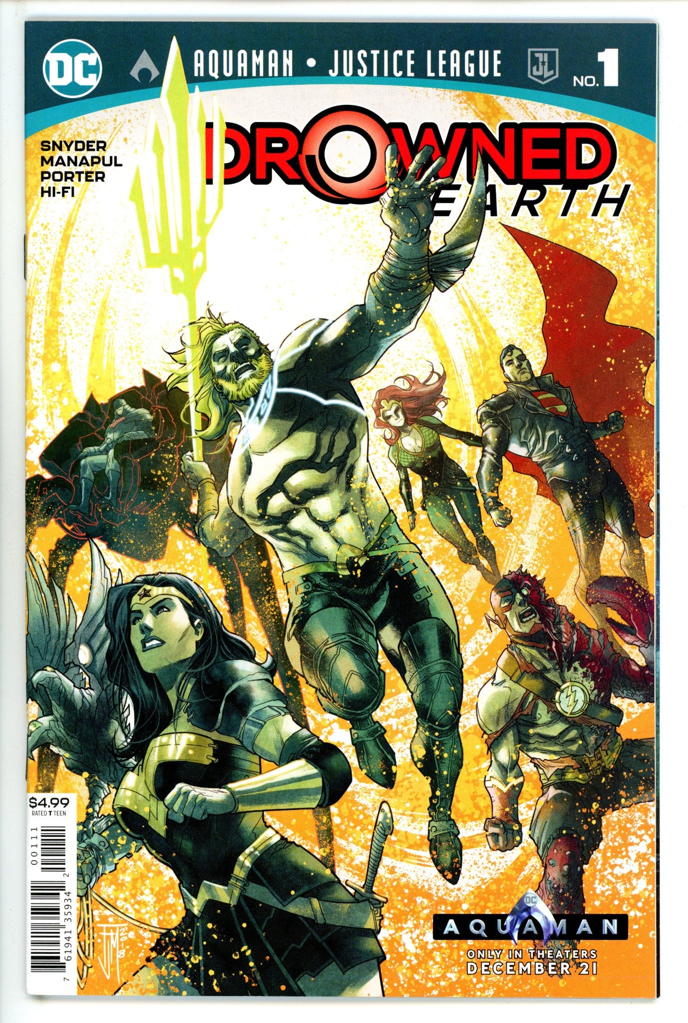 Aquaman / Justice League: Drowned Earth Special 1 (2018)