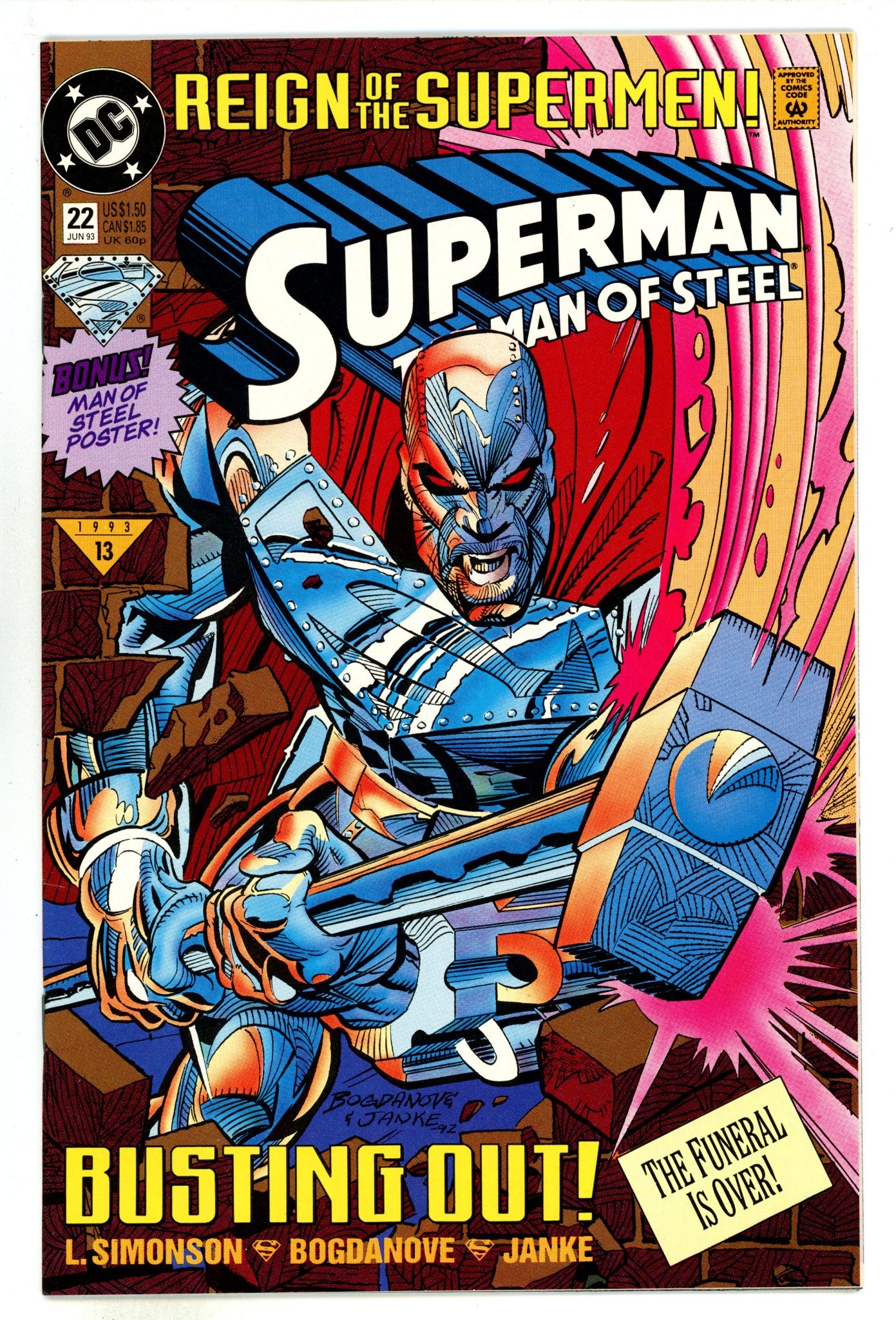 Superman: The Man of Steel 22 High Grade (1993) 
