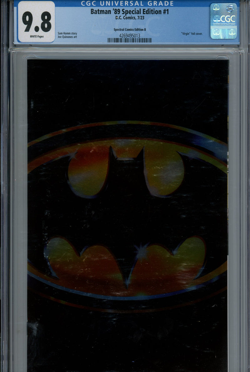 Batman '89 Special Edition 1 CGC 9.8 (NM/M) (2023) Logo Foil Virgin Exclusive Variant 