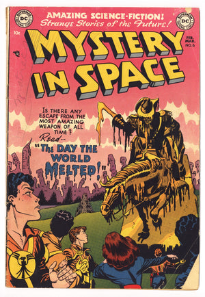 Mystery in Space Vol 1 6 VG- (3.5) Non Story Page Missing (1952) 