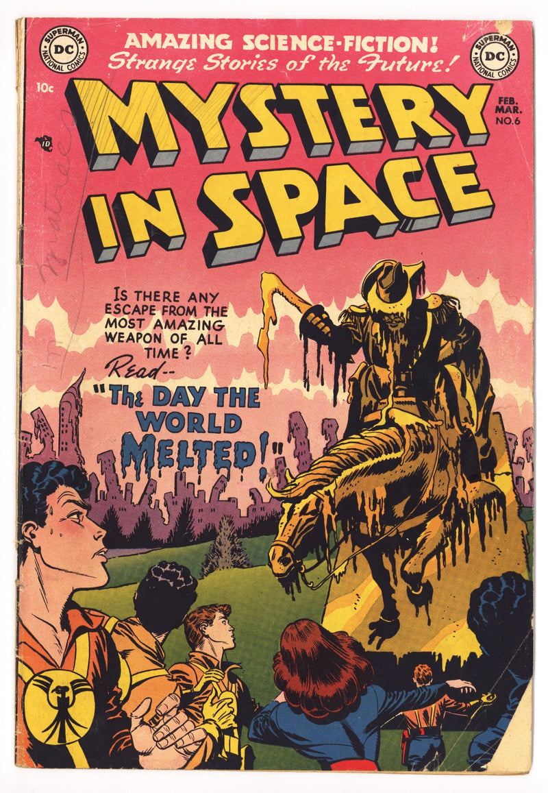 Mystery in Space Vol 1 6 VG- (3.5) Non Story Page Missing (1952) 