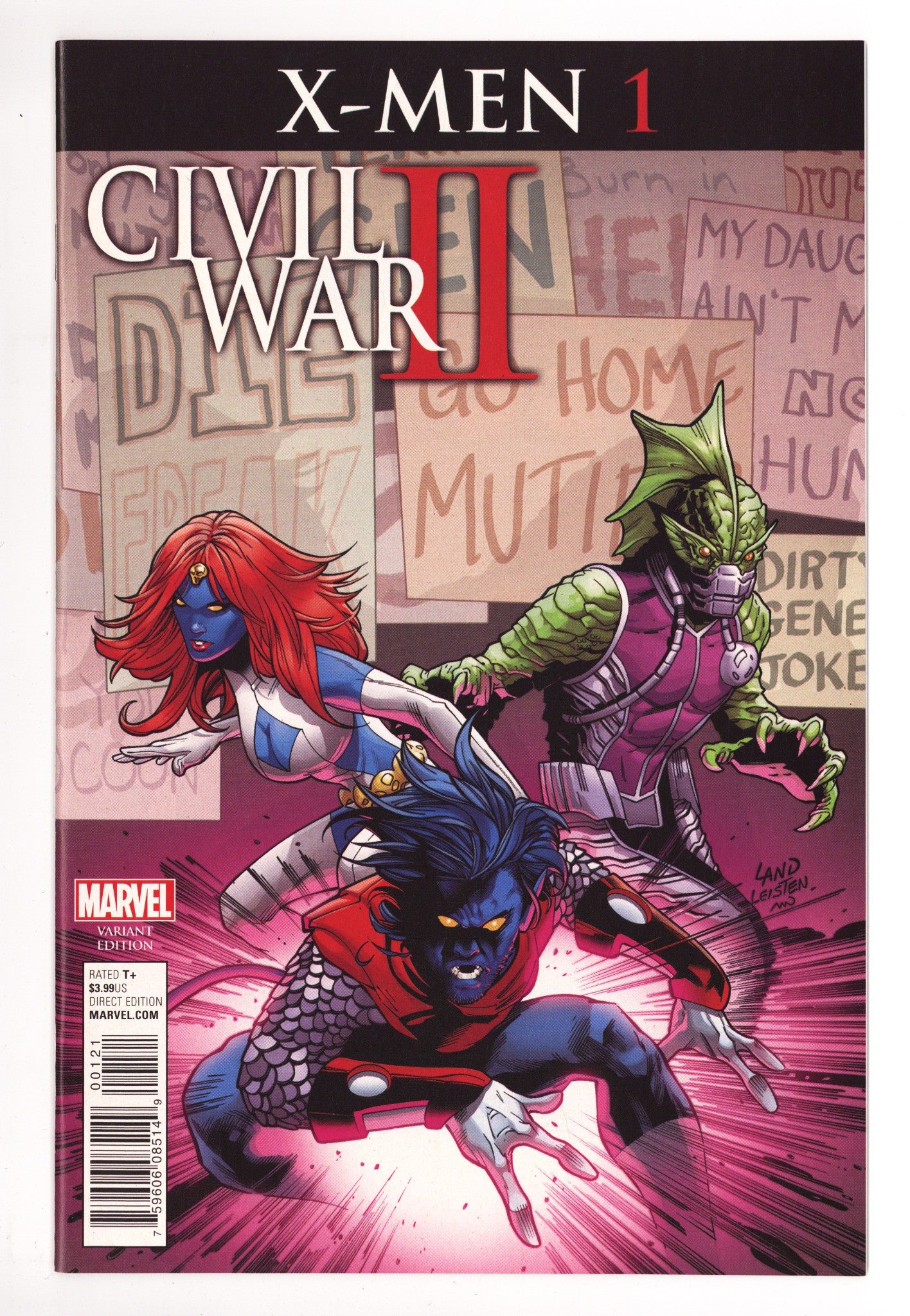 Civil War II: X-Men 1 High Grade (2016) Land Variant 