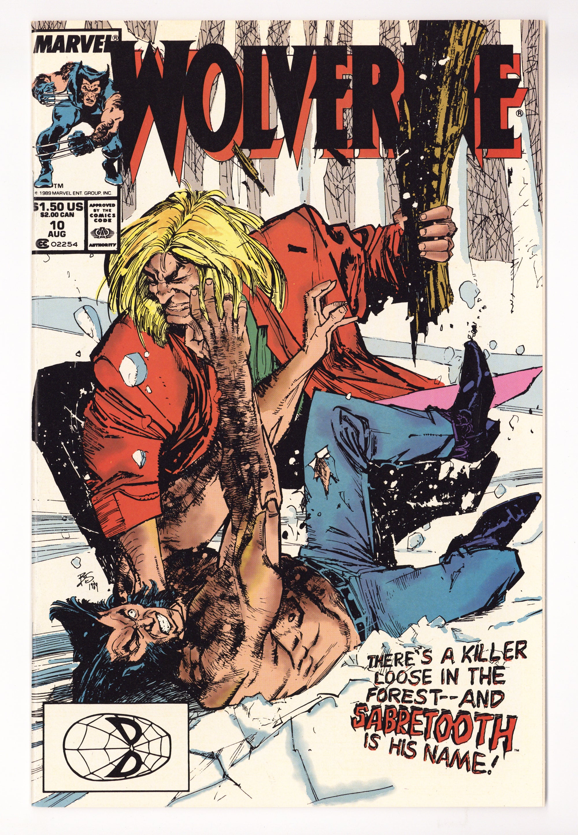Wolverine Vol 1 10  VF+ (8.5)   (1989)        