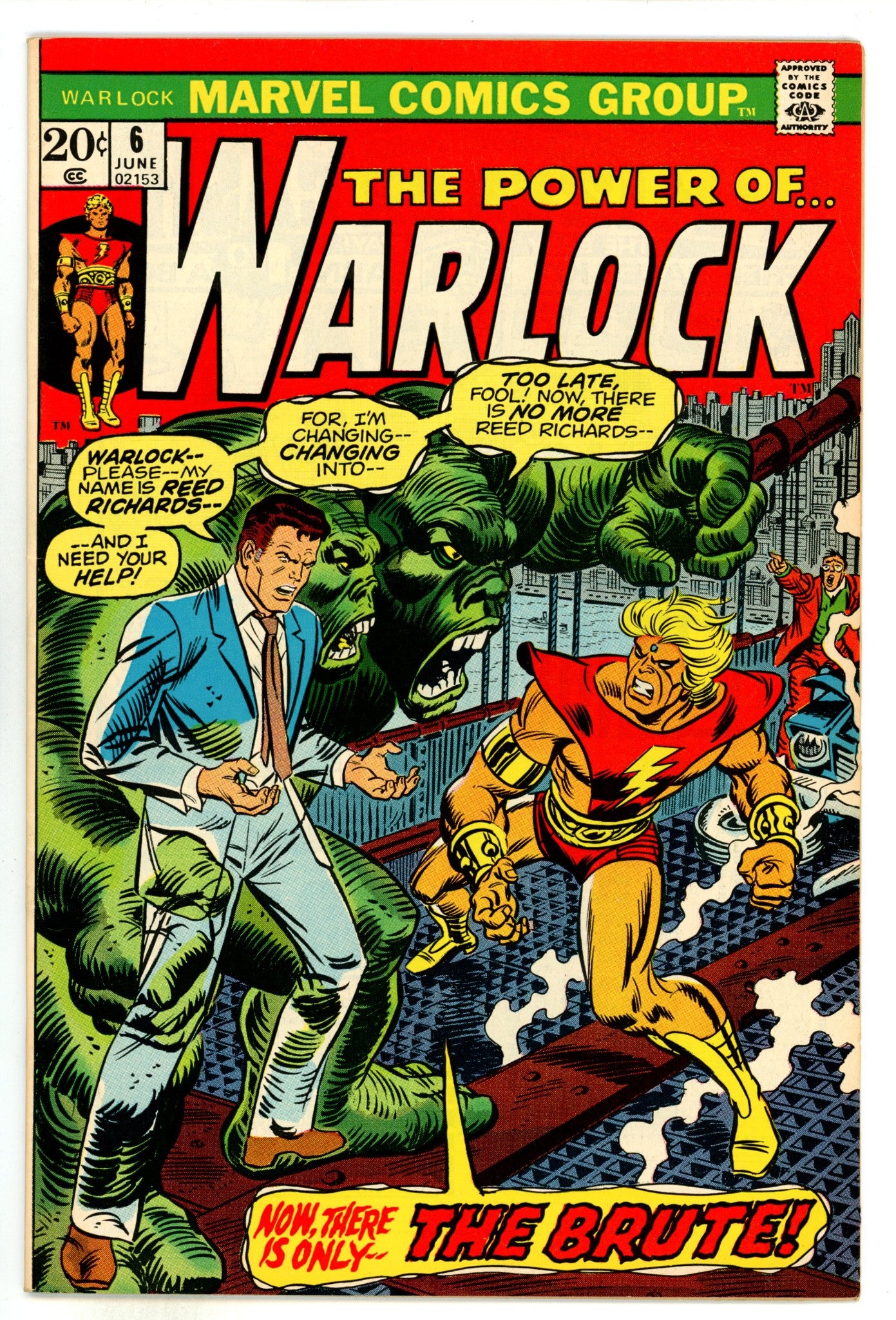 Warlock Vol 1 6 VF- (7.5) (1973) 