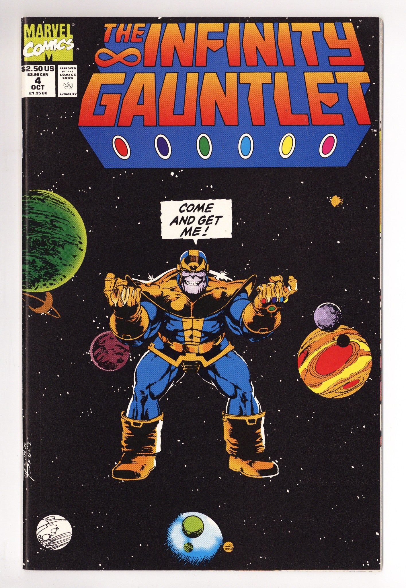 The Infinity Gauntlet Vol 1 4 NM (9.4) (1991) 