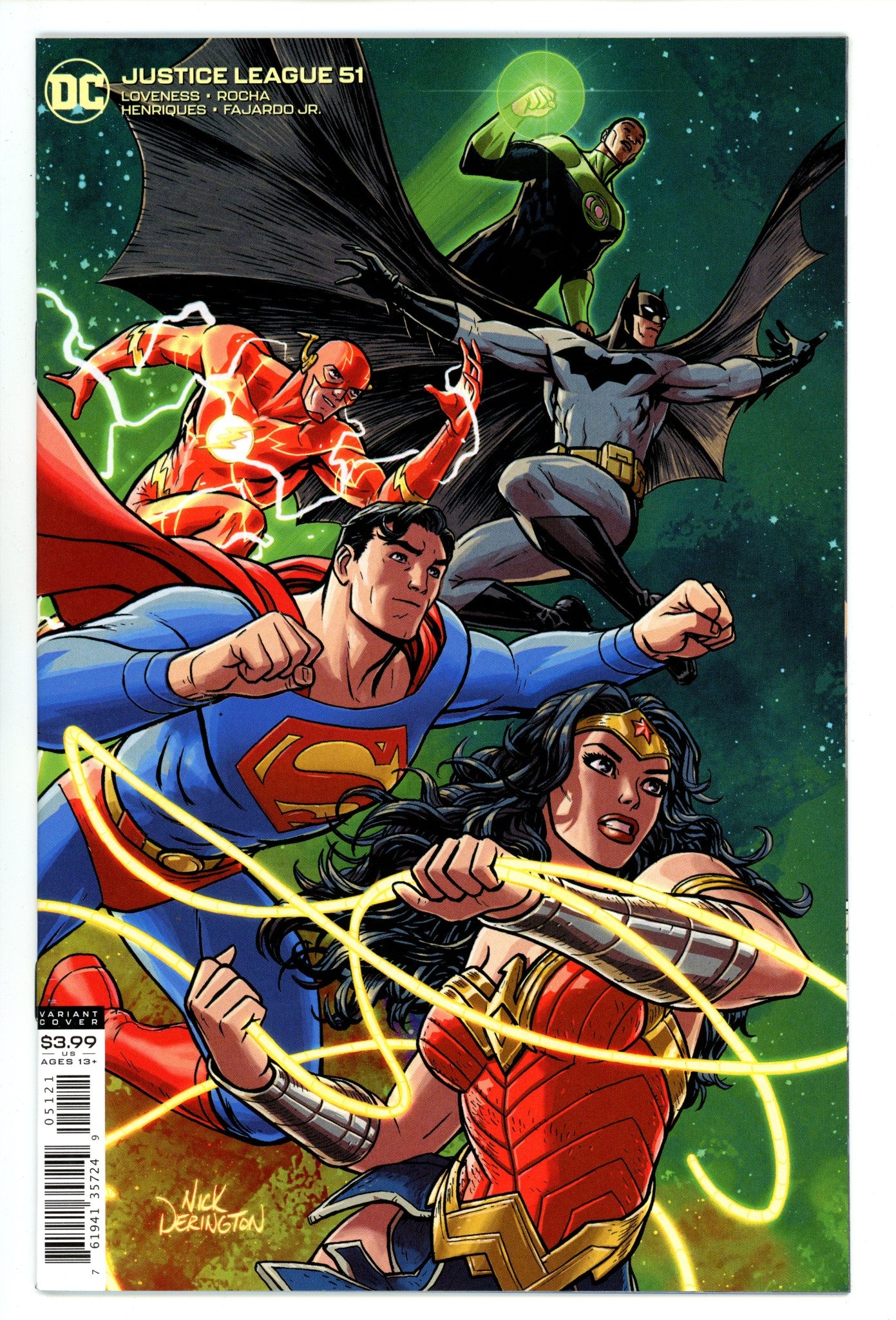 Justice League Vol 3 51 High Grade (2020) Derington Variant 