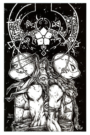 Teenage Mutant Ninja Turtles Vol 5 149 NM- (9.2) (2024) Eastman B&W Virgin Incentive Variant