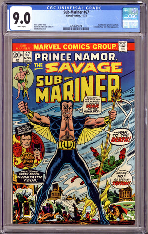Sub-Mariner Vol 1 67 CGC 9.0 (VF/NM) (1973)