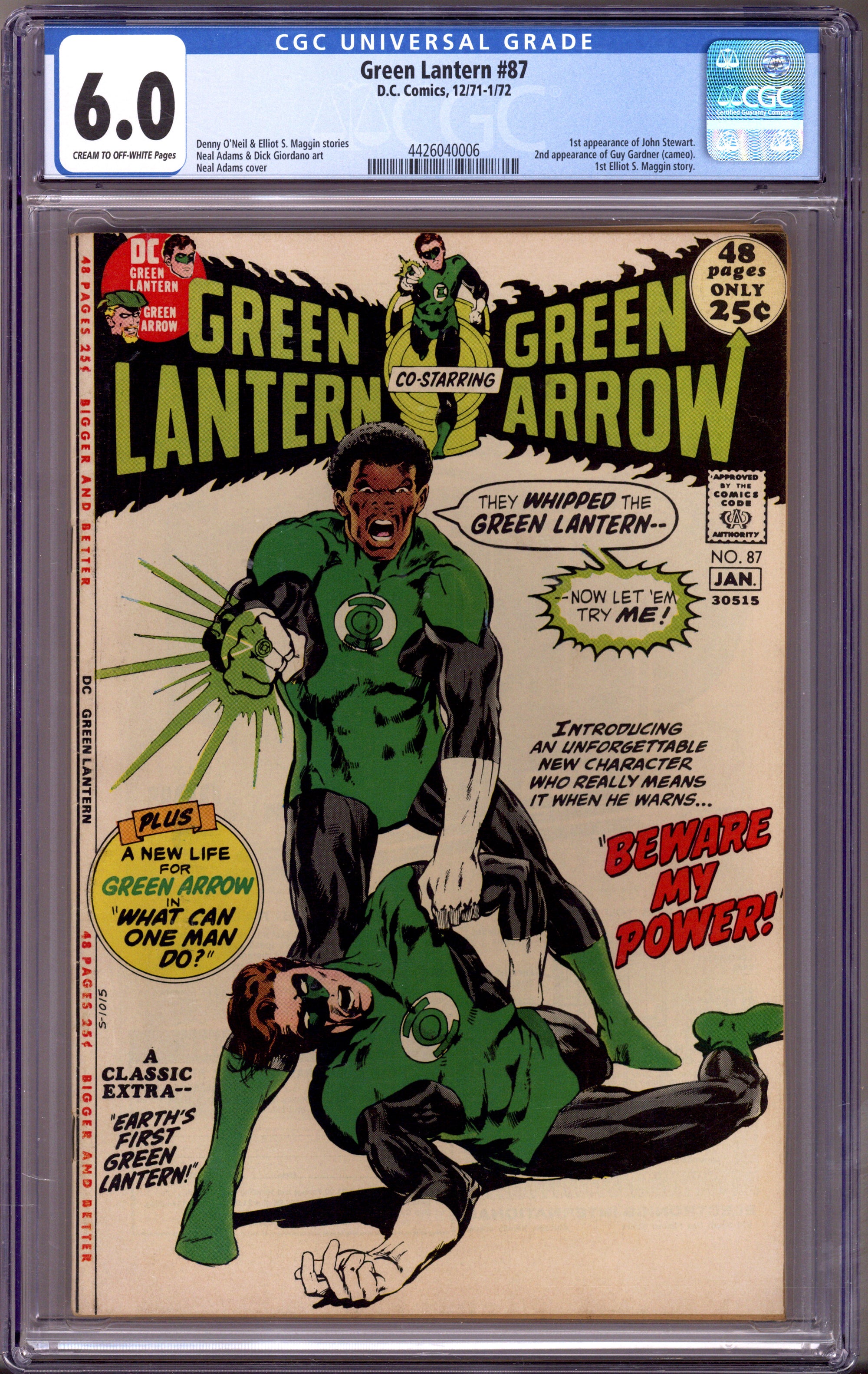 Green Lantern Vol 2 87 CGC 6.0 (FN) (1971) 